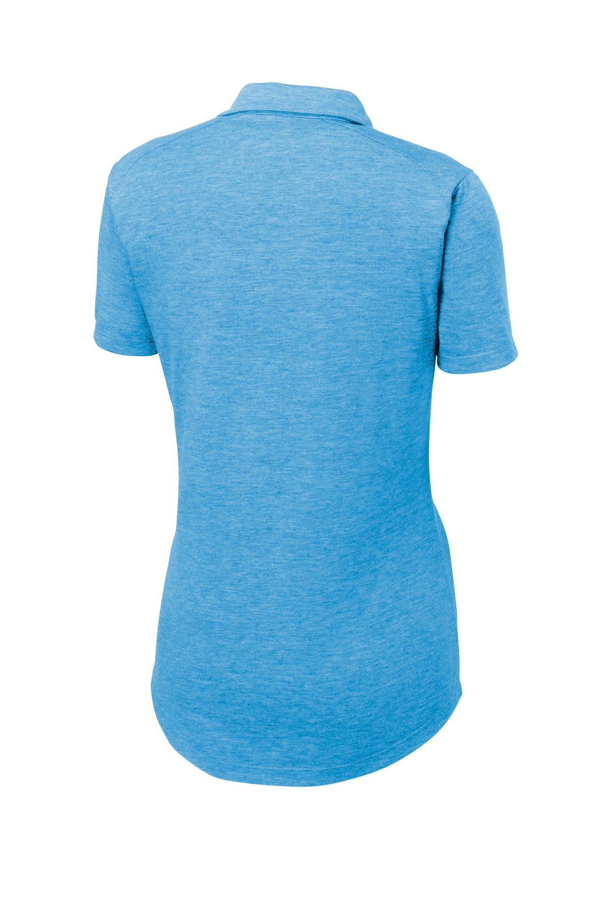 Sport-Tek  Women's PosiCharge  Tri-Blend Wicking Polo - Pond Blue Heather