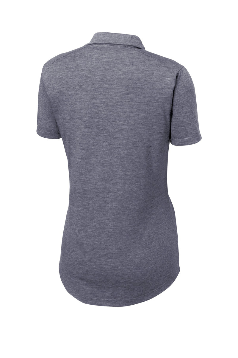 Sport-Tek  Women's PosiCharge  Tri-Blend Wicking Polo - True Navy Heather