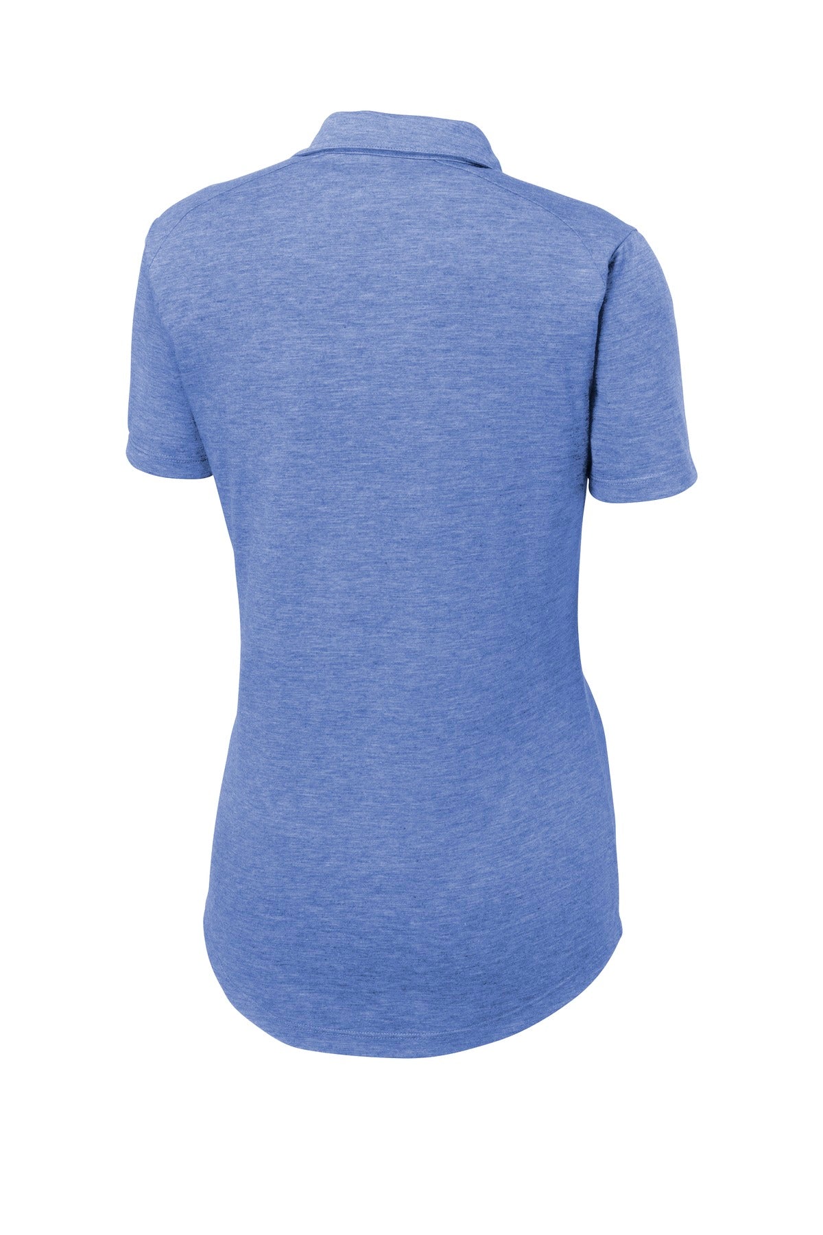 Sport-Tek  Women's PosiCharge  Tri-Blend Wicking Polo - True Royal Heather