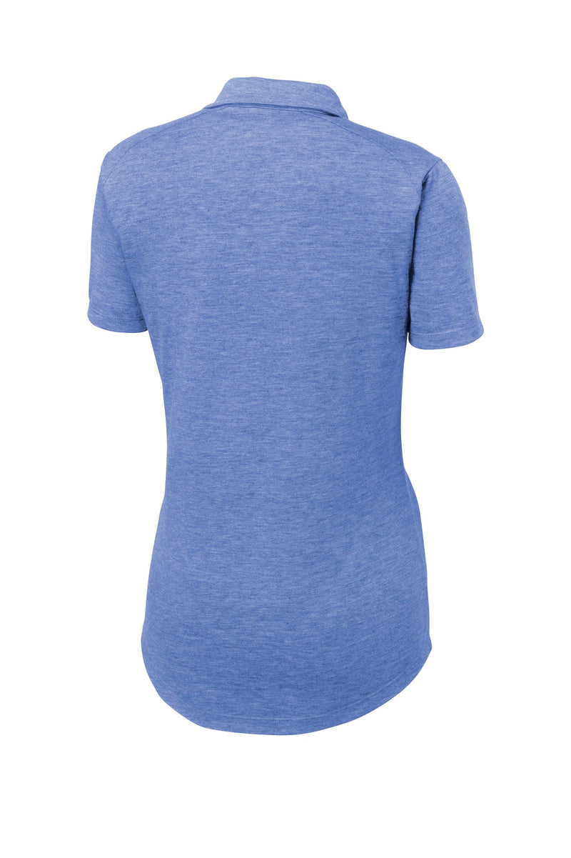 Sport-Tek  Women's PosiCharge  Tri-Blend Wicking Polo - True Royal Heather