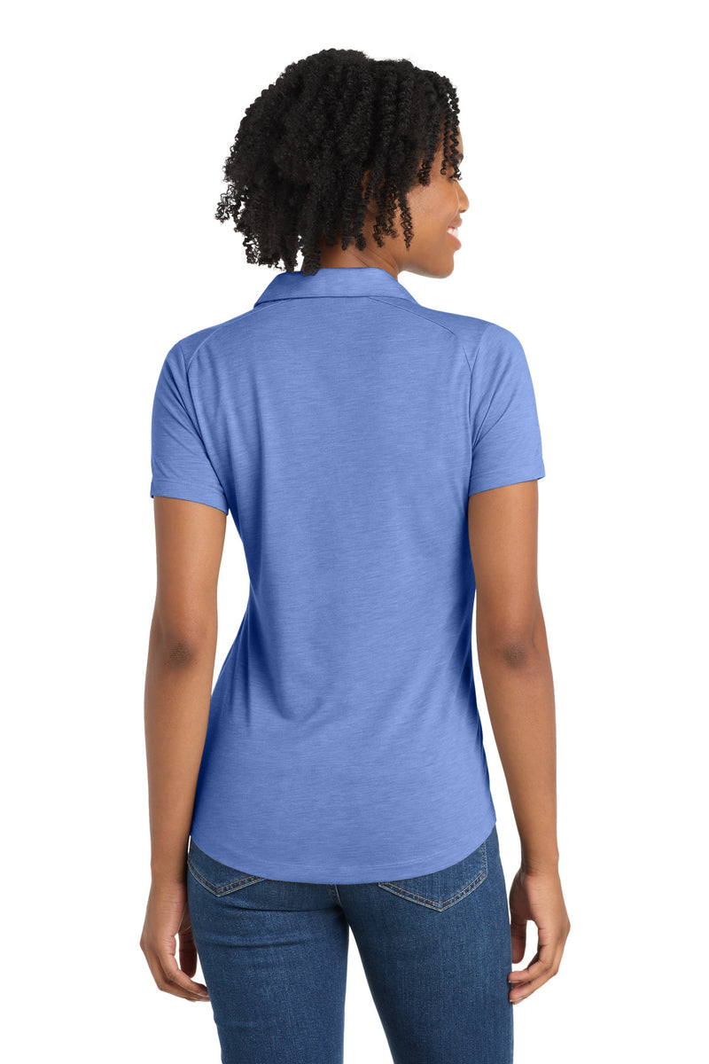Sport-Tek  Women's PosiCharge  Tri-Blend Wicking Polo - True Royal Heather