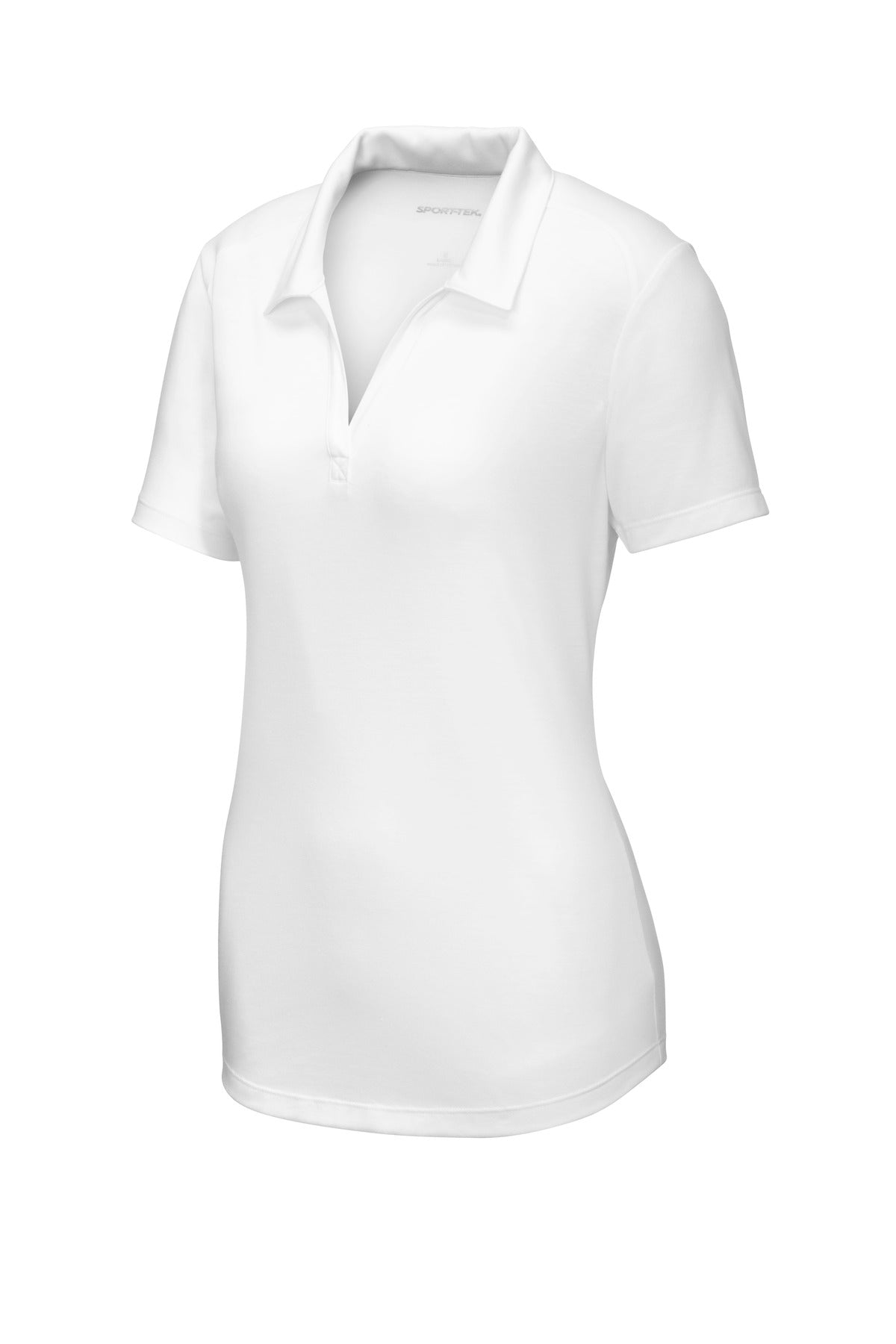 Sport-Tek  Women's PosiCharge  Tri-Blend Wicking Polo - White Triad Solid