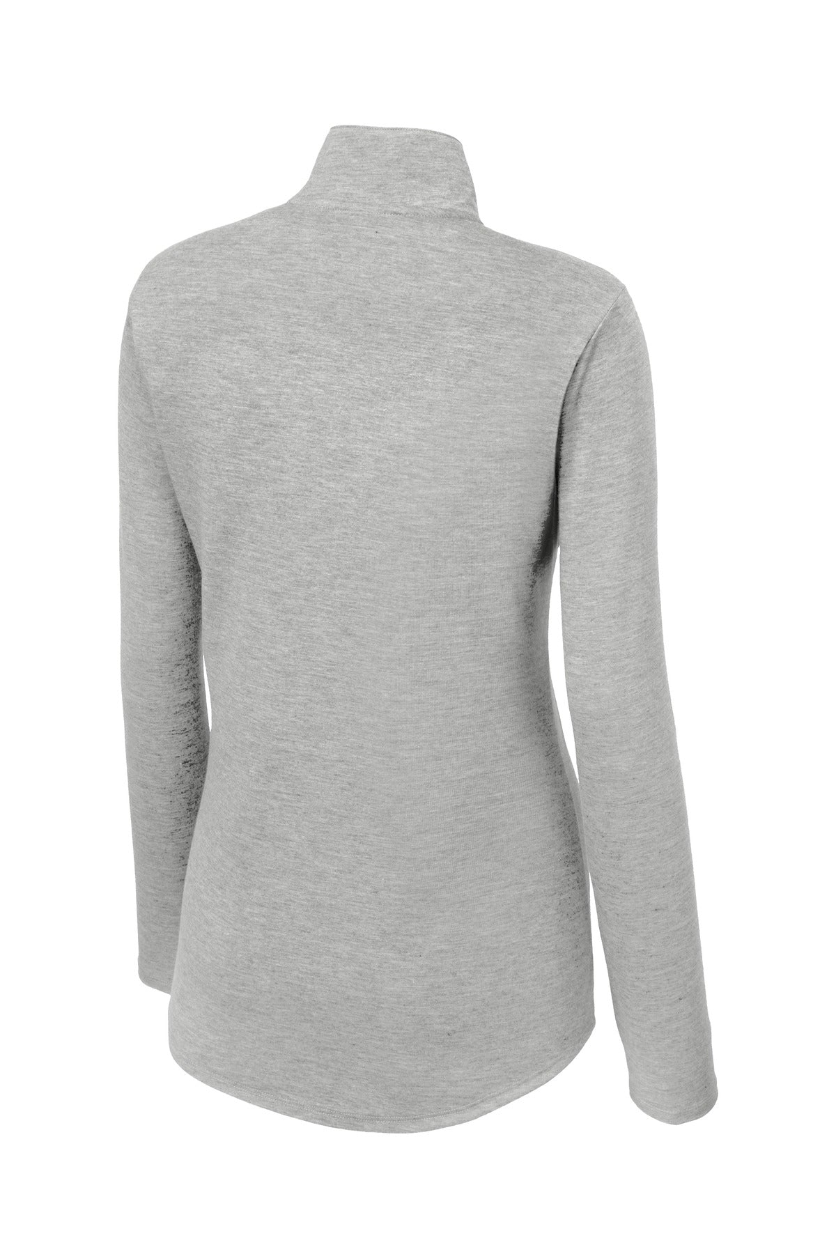Sport-Tek  Women's PosiCharge  Tri-Blend Wicking 1/4-Zip Pullover - Light Grey Heather