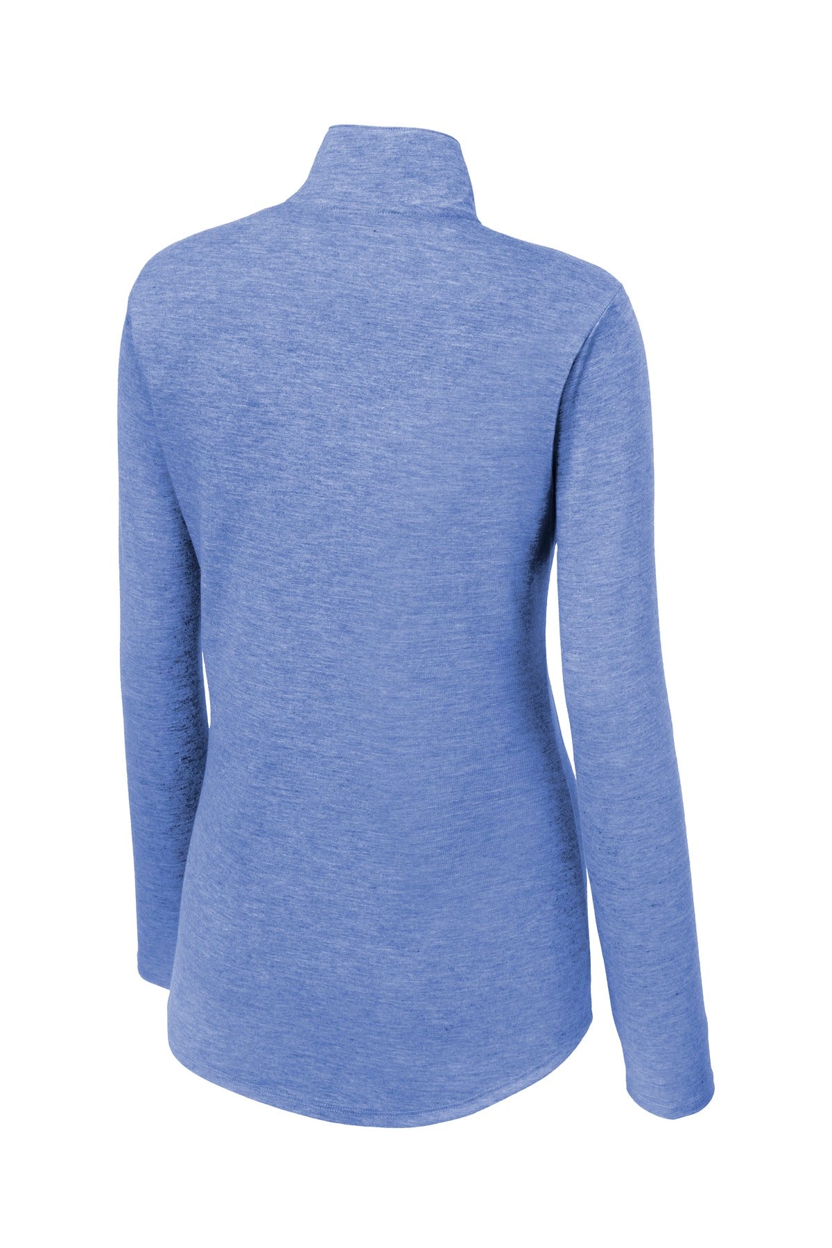 Sport-Tek  Women's PosiCharge  Tri-Blend Wicking 1/4-Zip Pullover - True Royal Heather