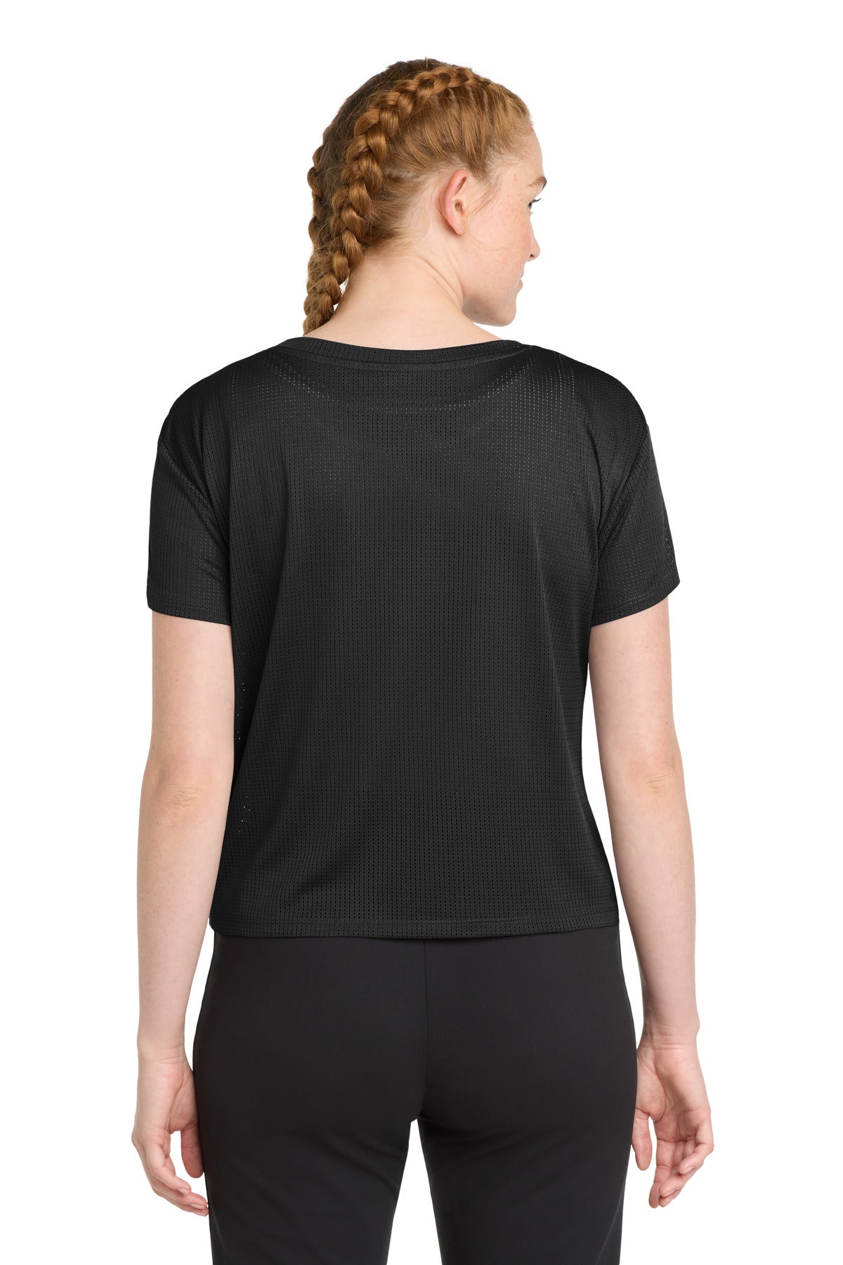 Sport-Tek  Women's PosiCharge  Draft Crop Tee - Black