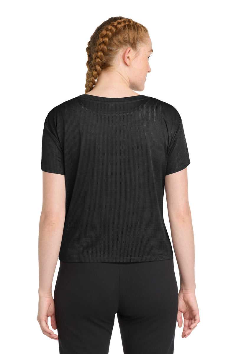 Sport-Tek  Women's PosiCharge  Draft Crop Tee - Black