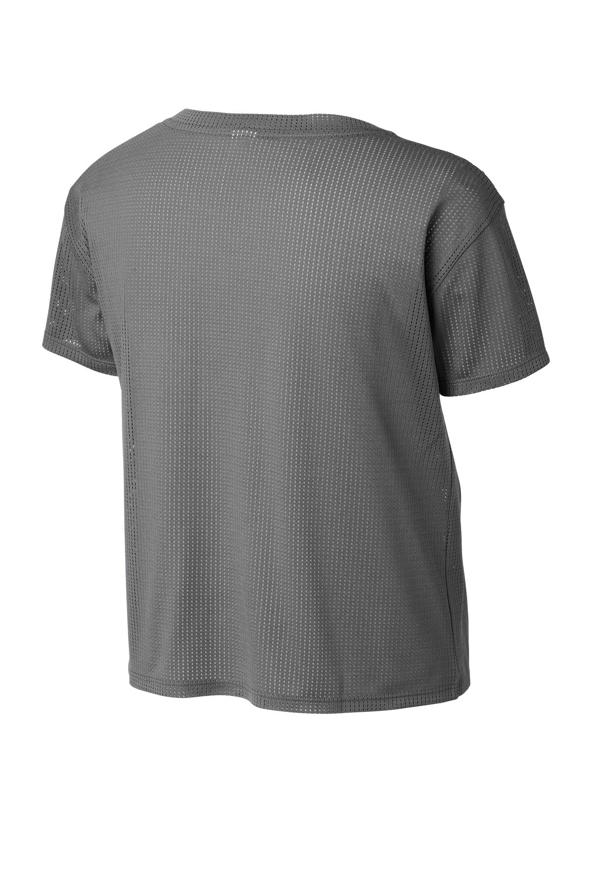 Sport-Tek  Women's PosiCharge  Draft Crop Tee - Dark Grey