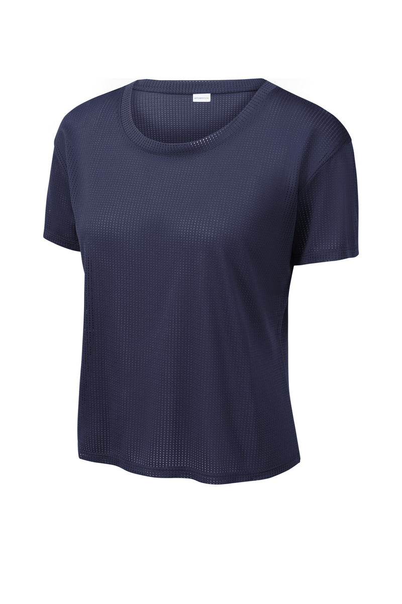 Sport-Tek  Women's PosiCharge  Draft Crop Tee - True Navy