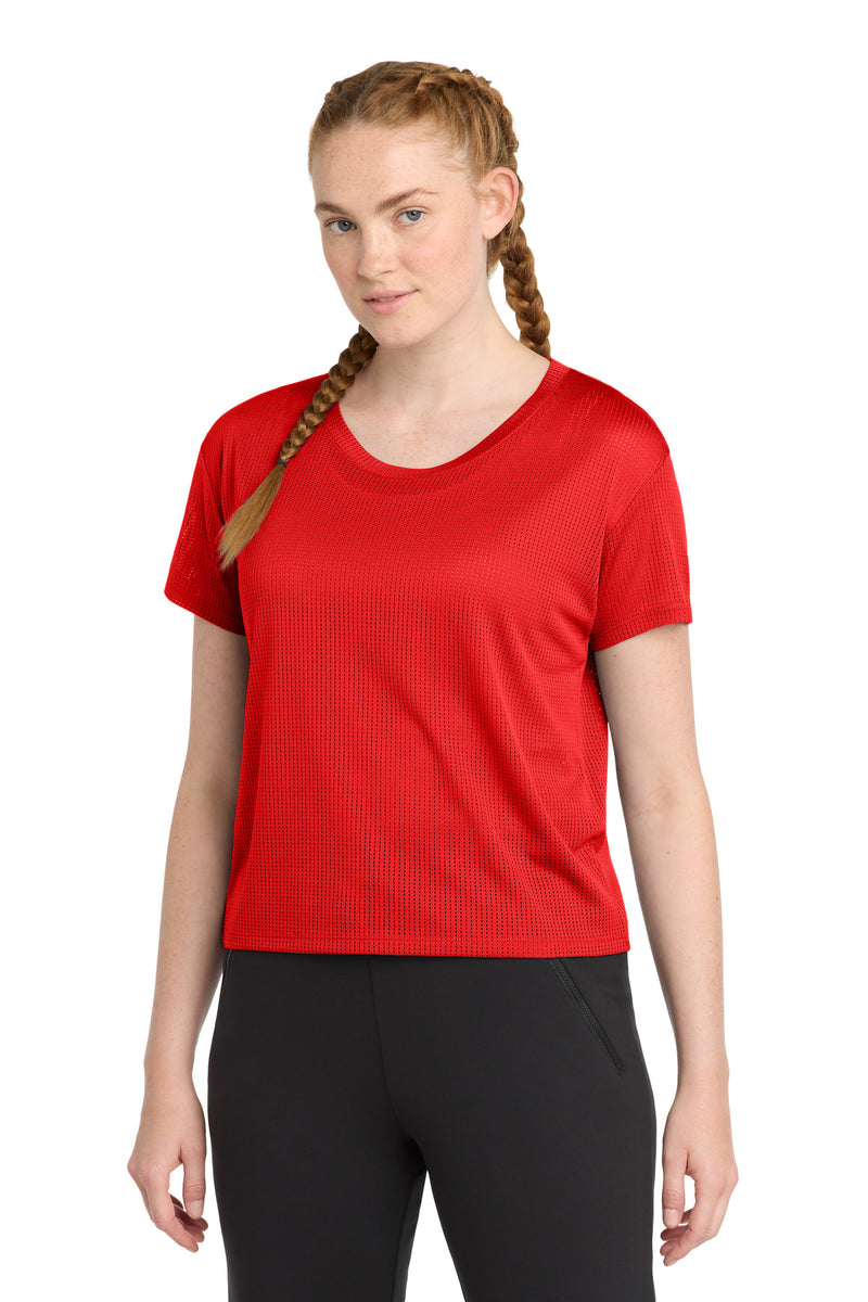 Sport-Tek  Women's PosiCharge  Draft Crop Tee - True Red