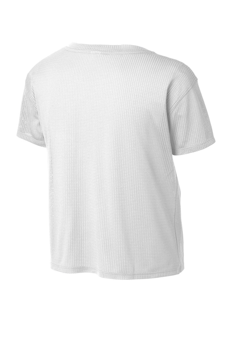 Sport-Tek  Women's PosiCharge  Draft Crop Tee - White