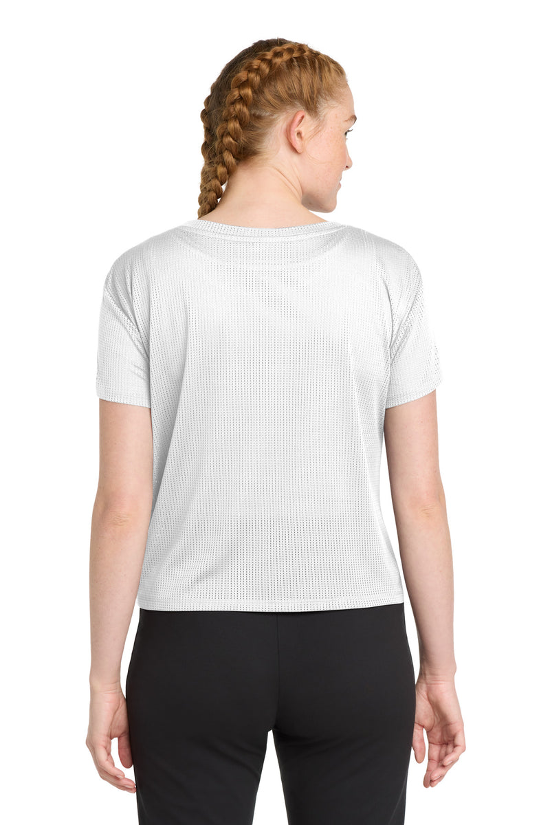 Sport-Tek  Women's PosiCharge  Draft Crop Tee - White