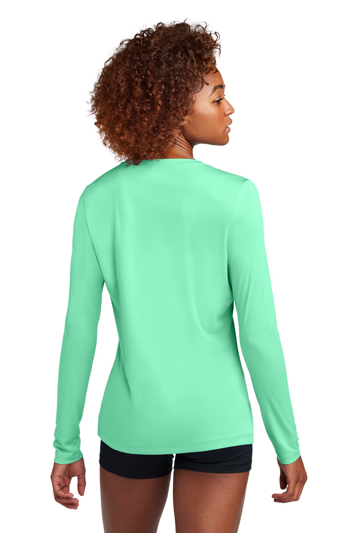 Sport-Tek Women's Posi-UV Pro Long Sleeve - Bright Seafoam