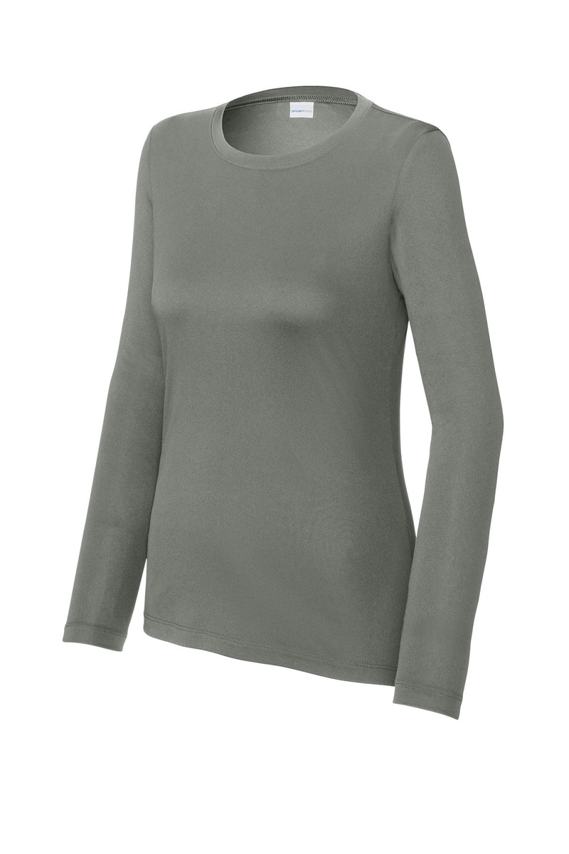 Sport-Tek Women's Posi-UV Pro Long Sleeve - Dark Smoke Grey