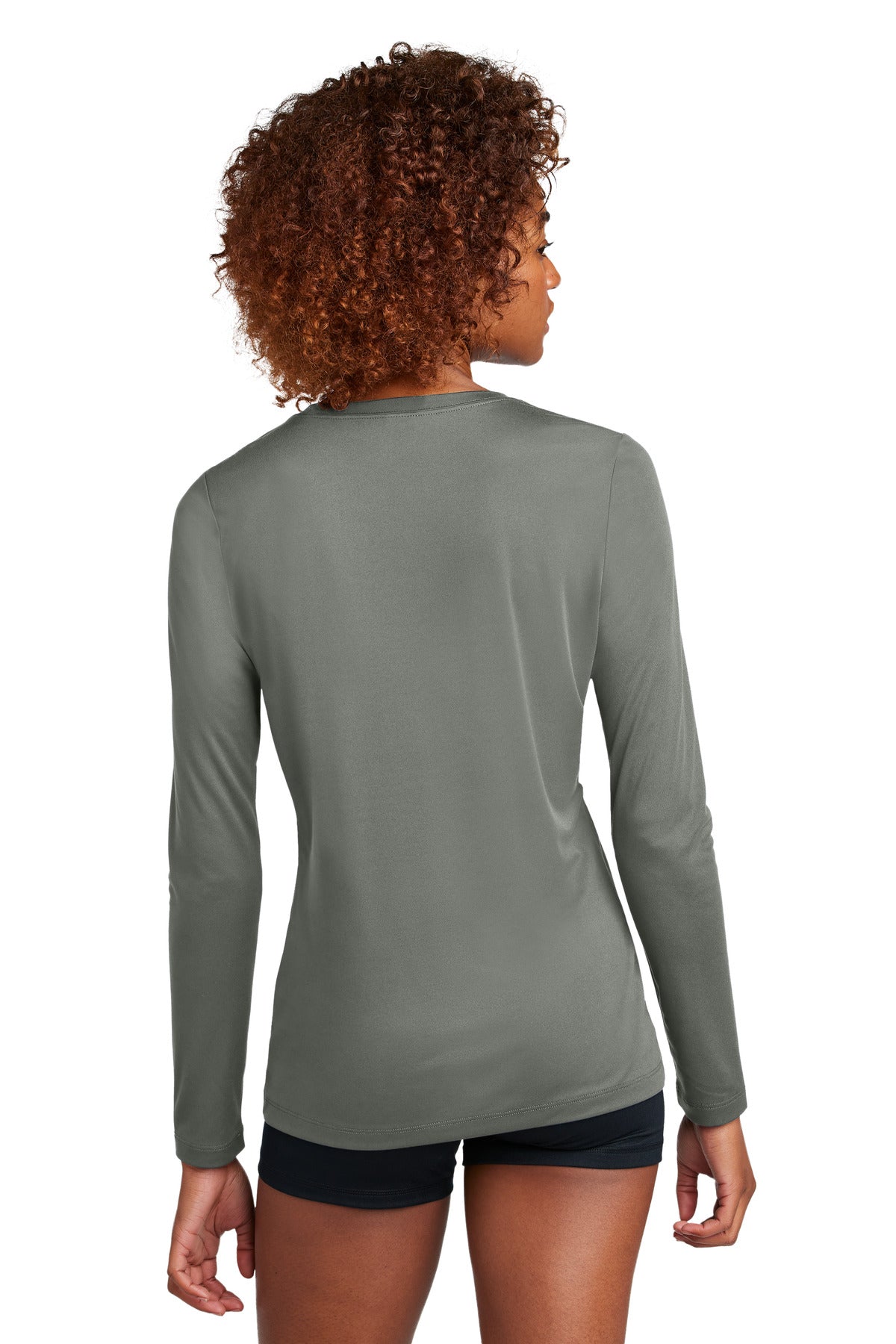 Sport-Tek Women's Posi-UV Pro Long Sleeve - Dark Smoke Grey