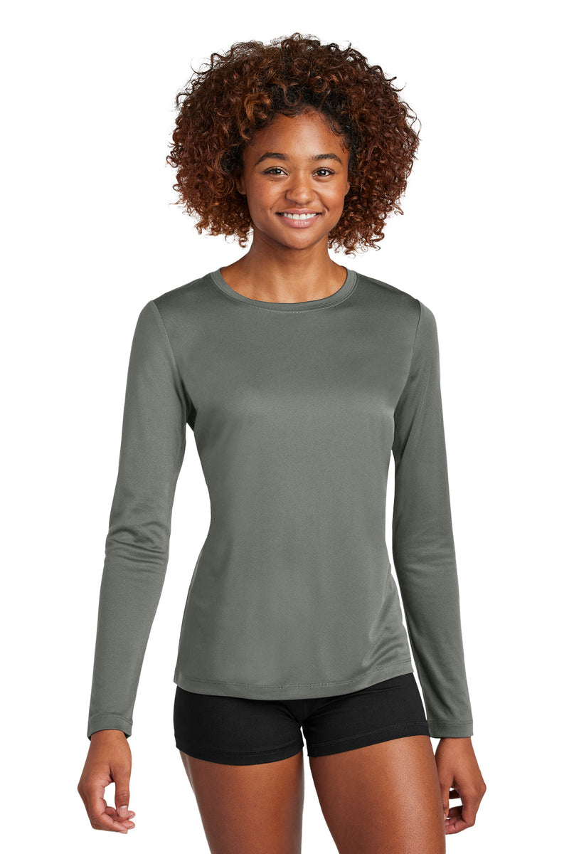 Sport-Tek Women's Posi-UV Pro Long Sleeve - Dark Smoke Grey