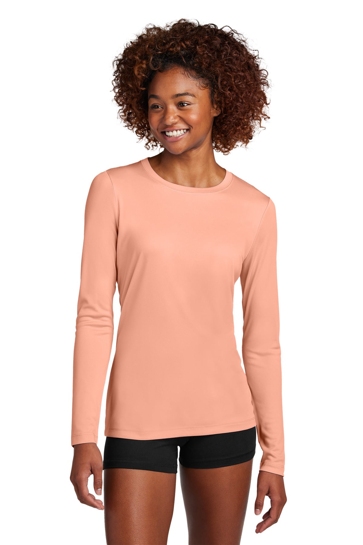 Sport-Tek Women's Posi-UV Pro Long Sleeve - Soft Coral