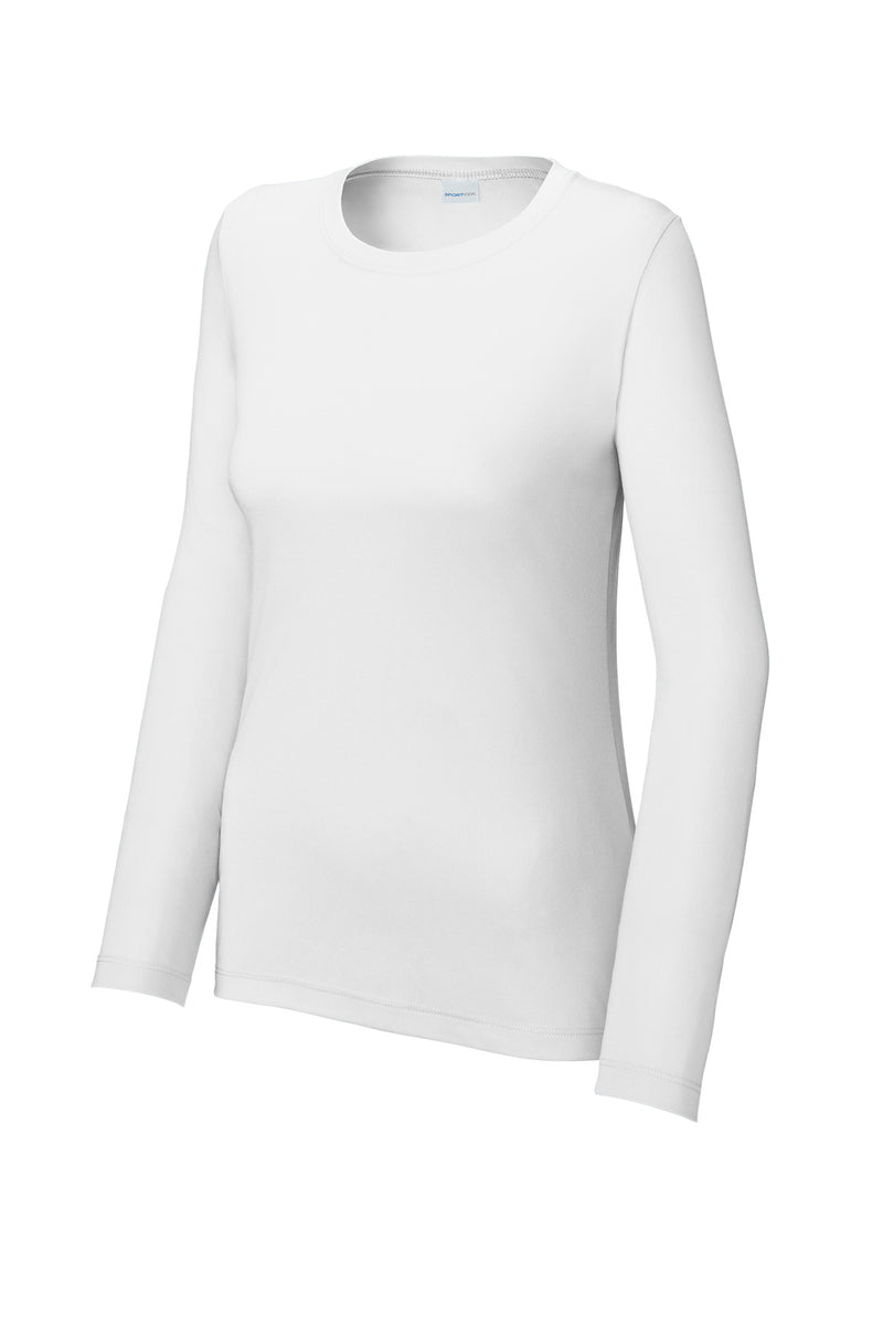 Sport-Tek Women's Posi-UV Pro Long Sleeve - White