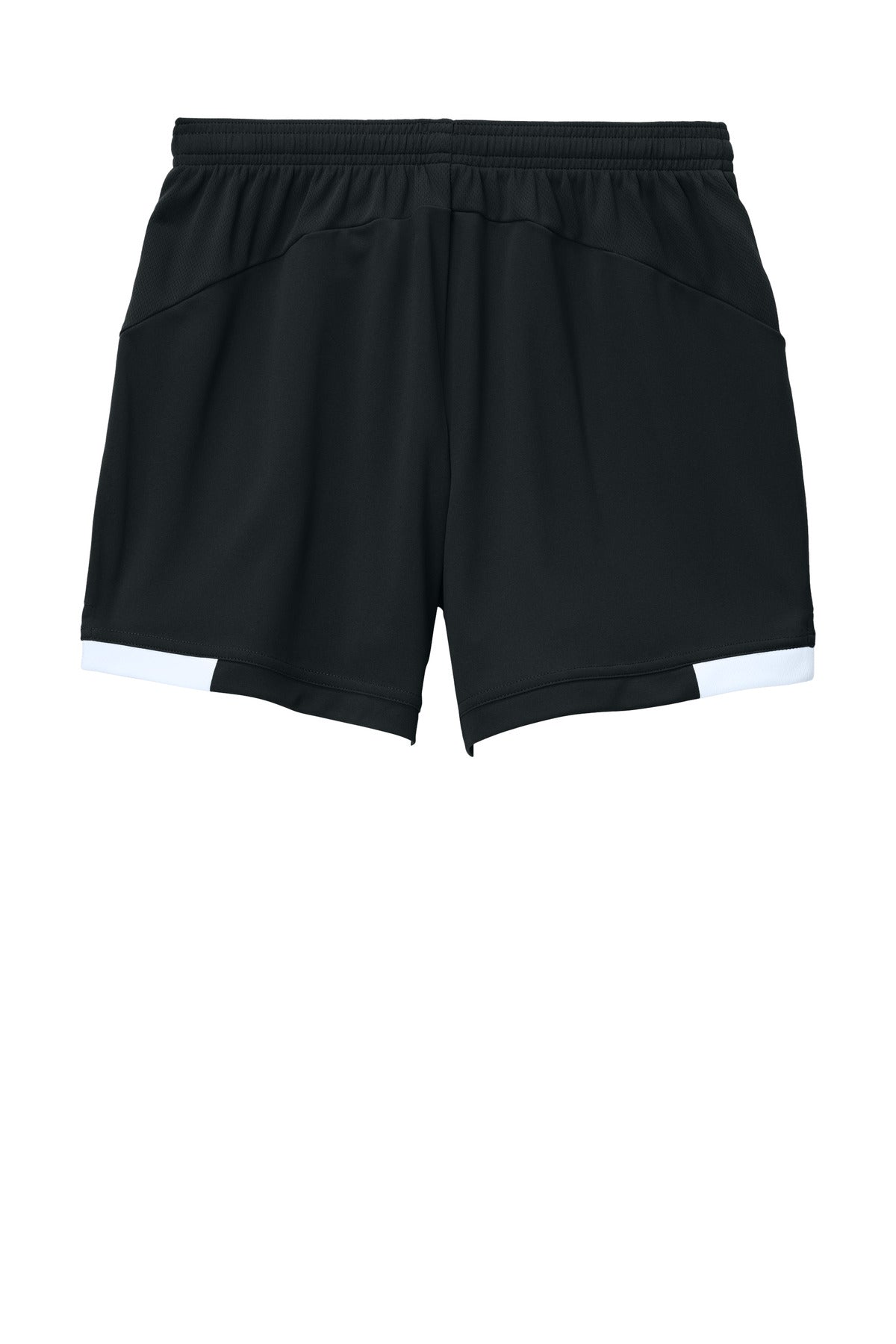 Sport-Tek Women's Club 5  Short - Black/ White