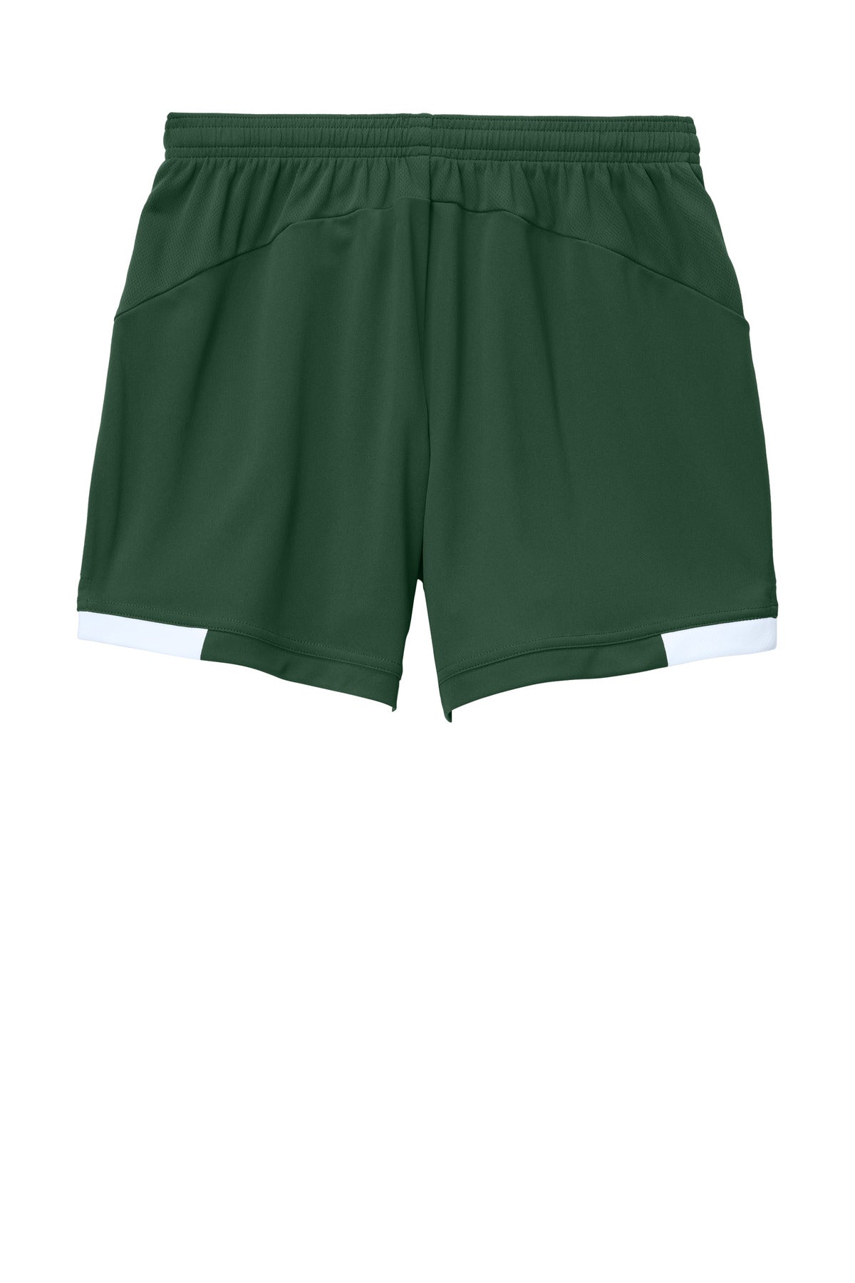 Sport-Tek Women's Club 5  Short - Forest Green/ White