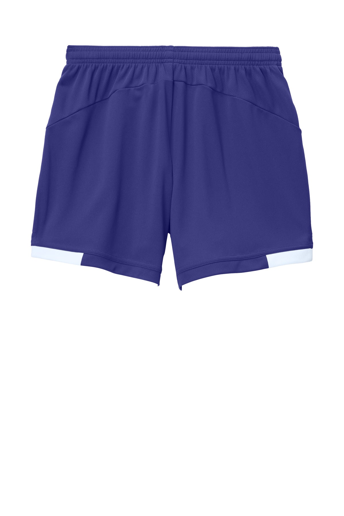 Sport-Tek Women's Club 5  Short - Purple/ White