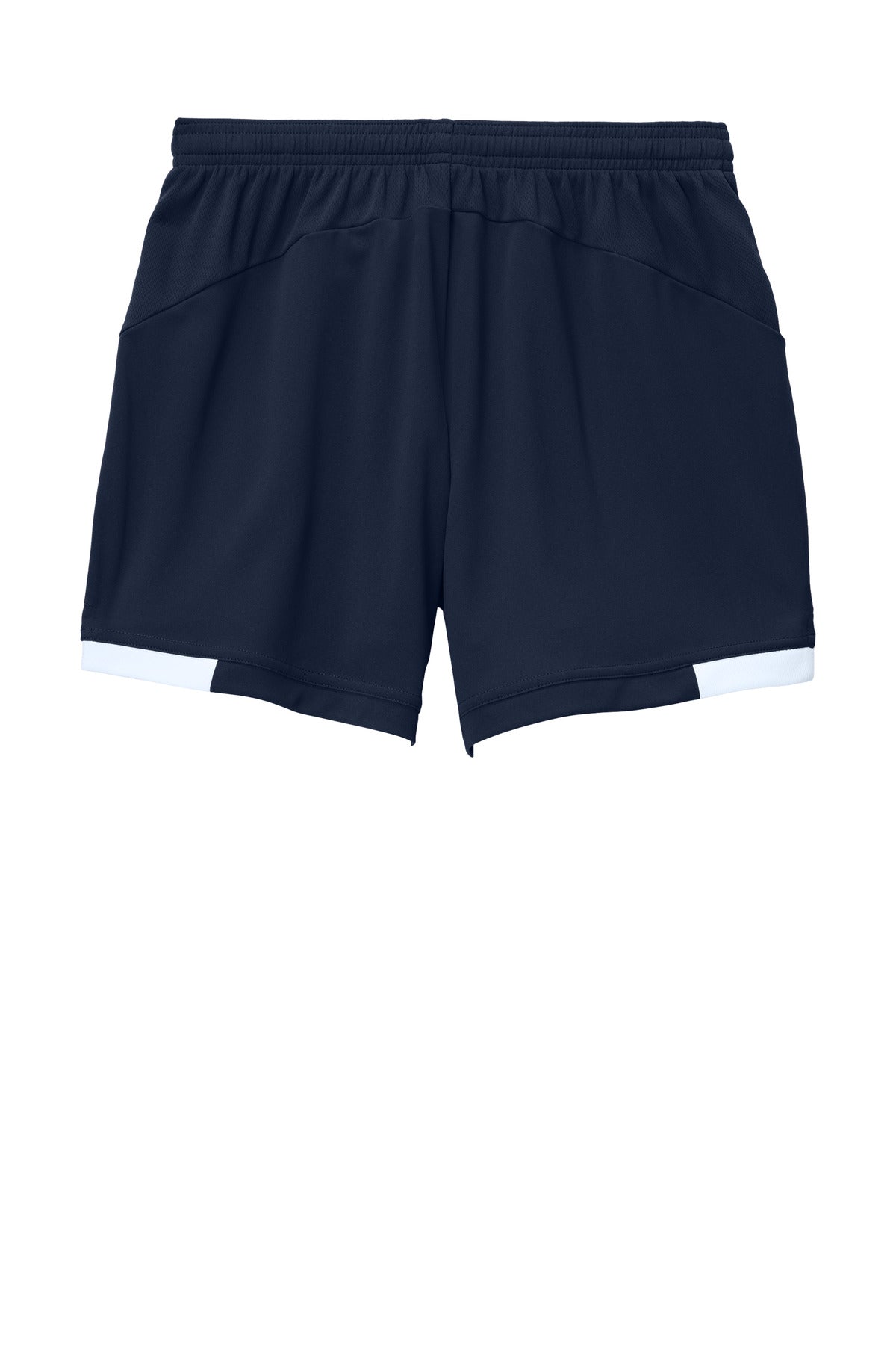 Sport-Tek Women's Club 5  Short - True Navy/ White