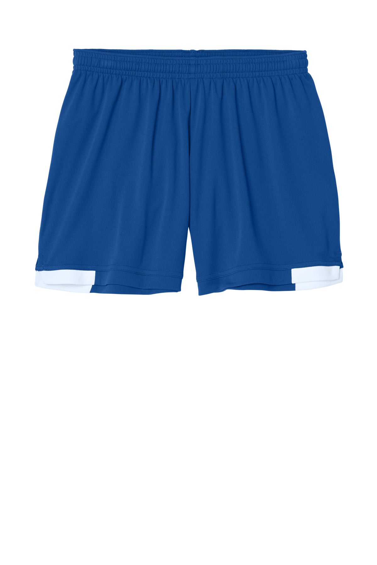 Sport-Tek Women's Club 5  Short - True Royal/ White