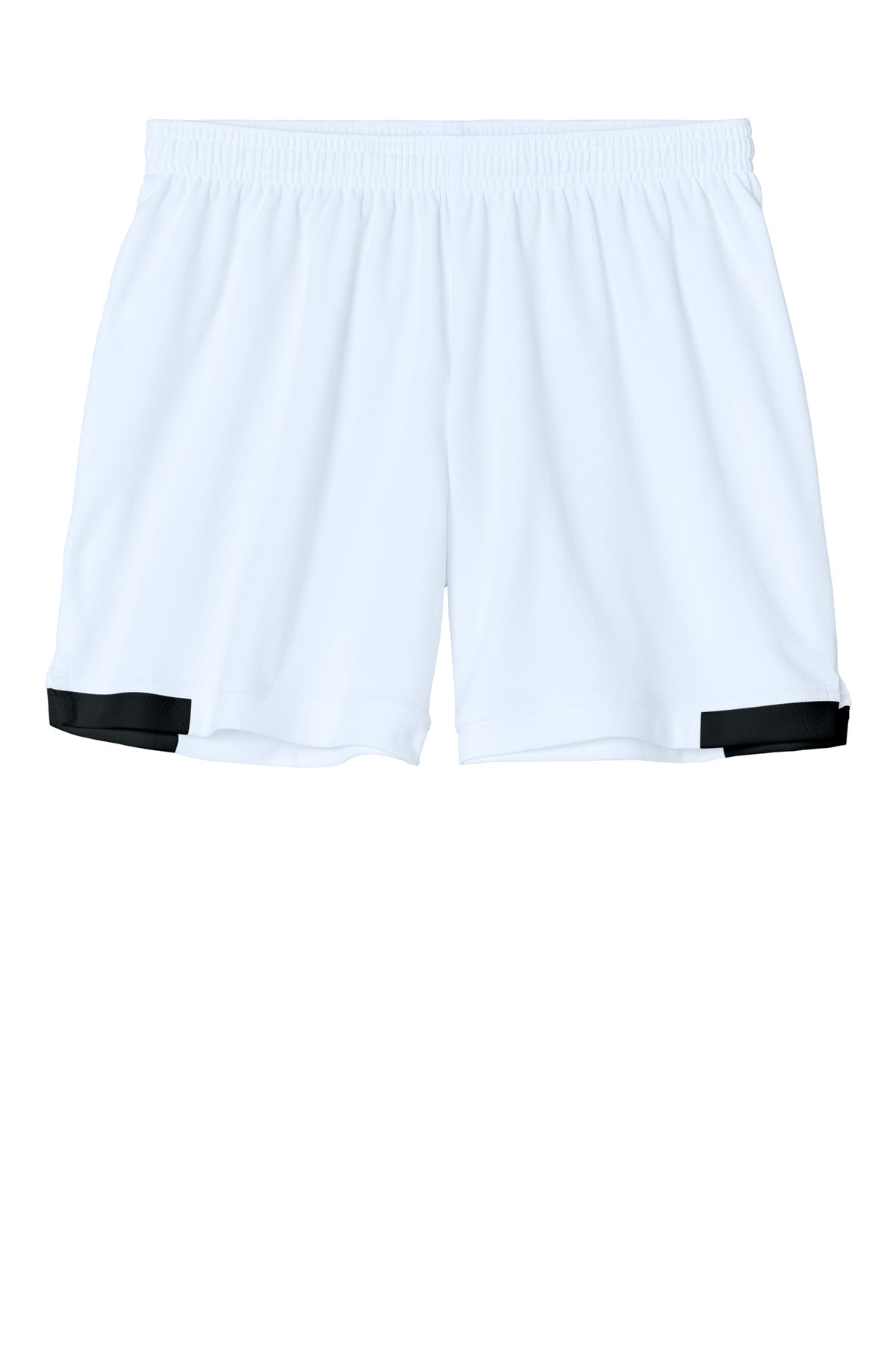 Sport-Tek Women's Club 5  Short - White/ Black