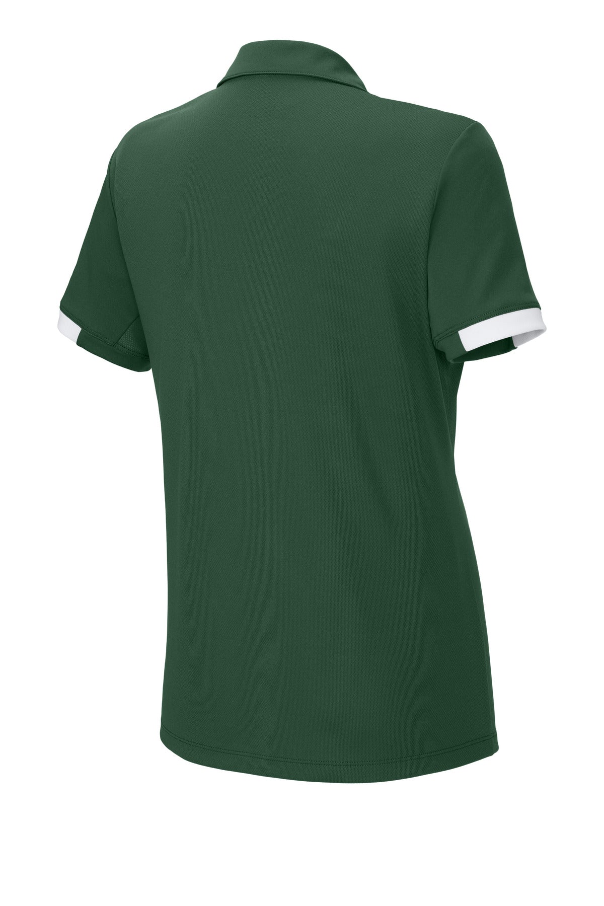 Sport-Tek Women's Club Colorblock Polo - Forest Green/ White