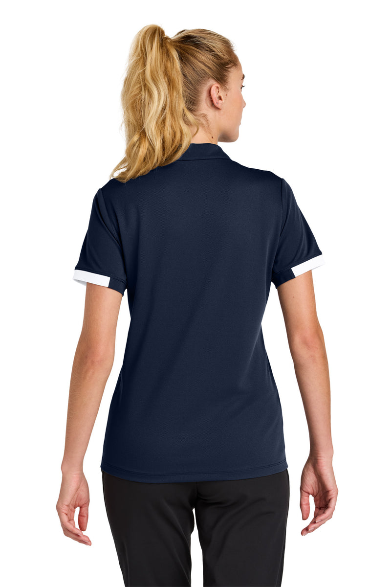 Sport-Tek Women's Club Colorblock Polo - True Navy/ White