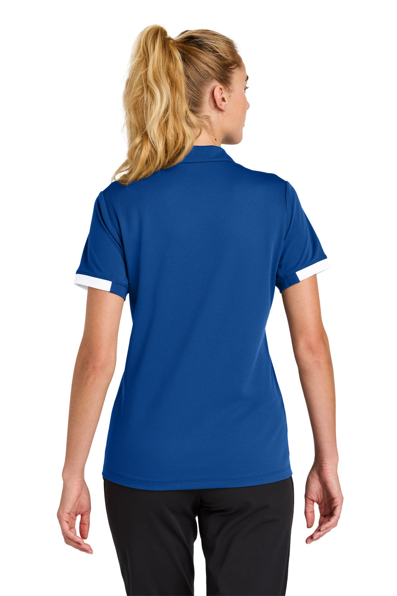 Sport-Tek Women's Club Colorblock Polo - True Royal/ White