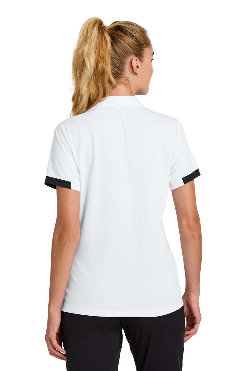 Sport-Tek Women's Club Colorblock Polo - White/ Black