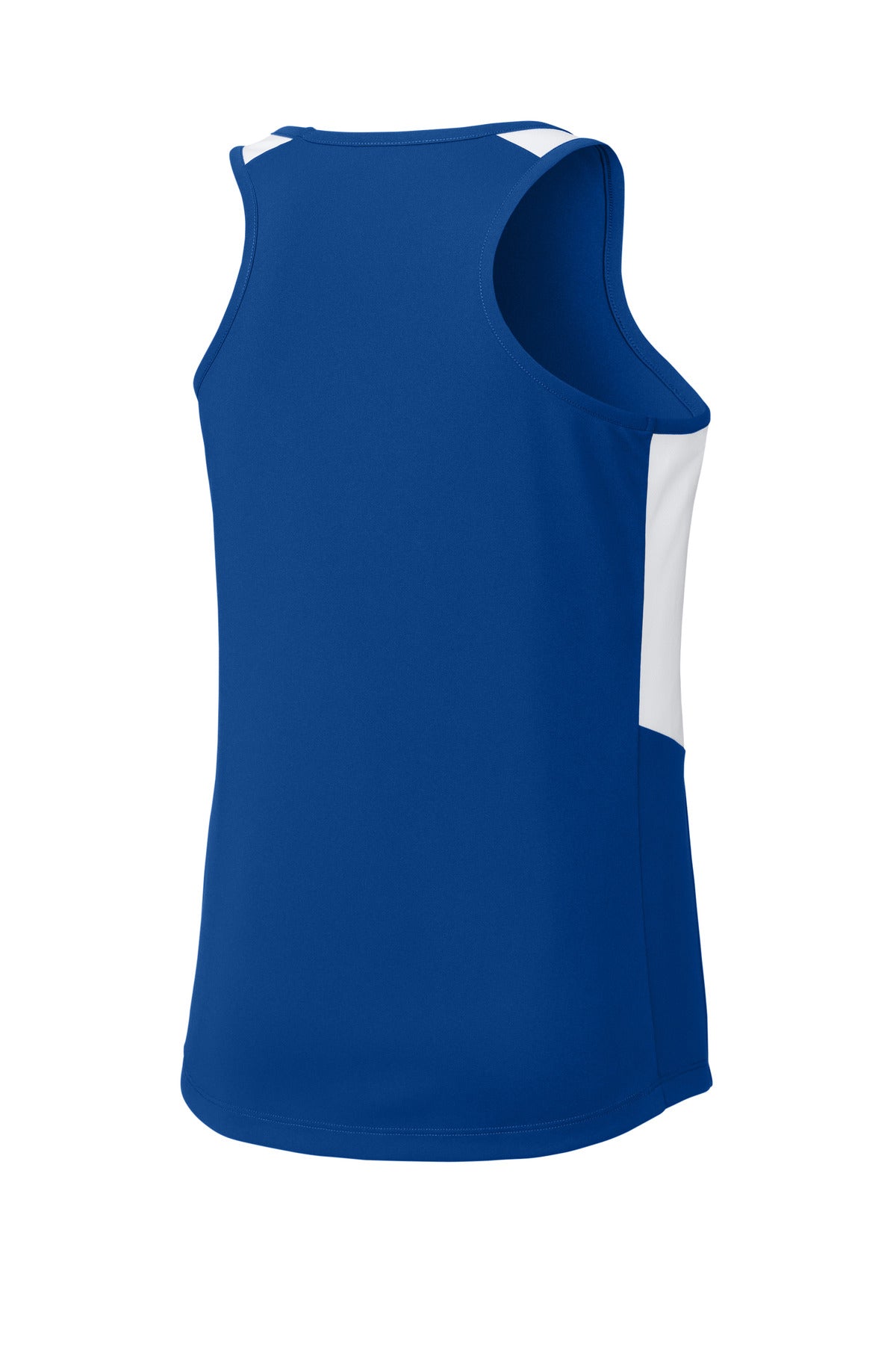 Sport-Tek Women's Club Track Tank - True Royal/ White