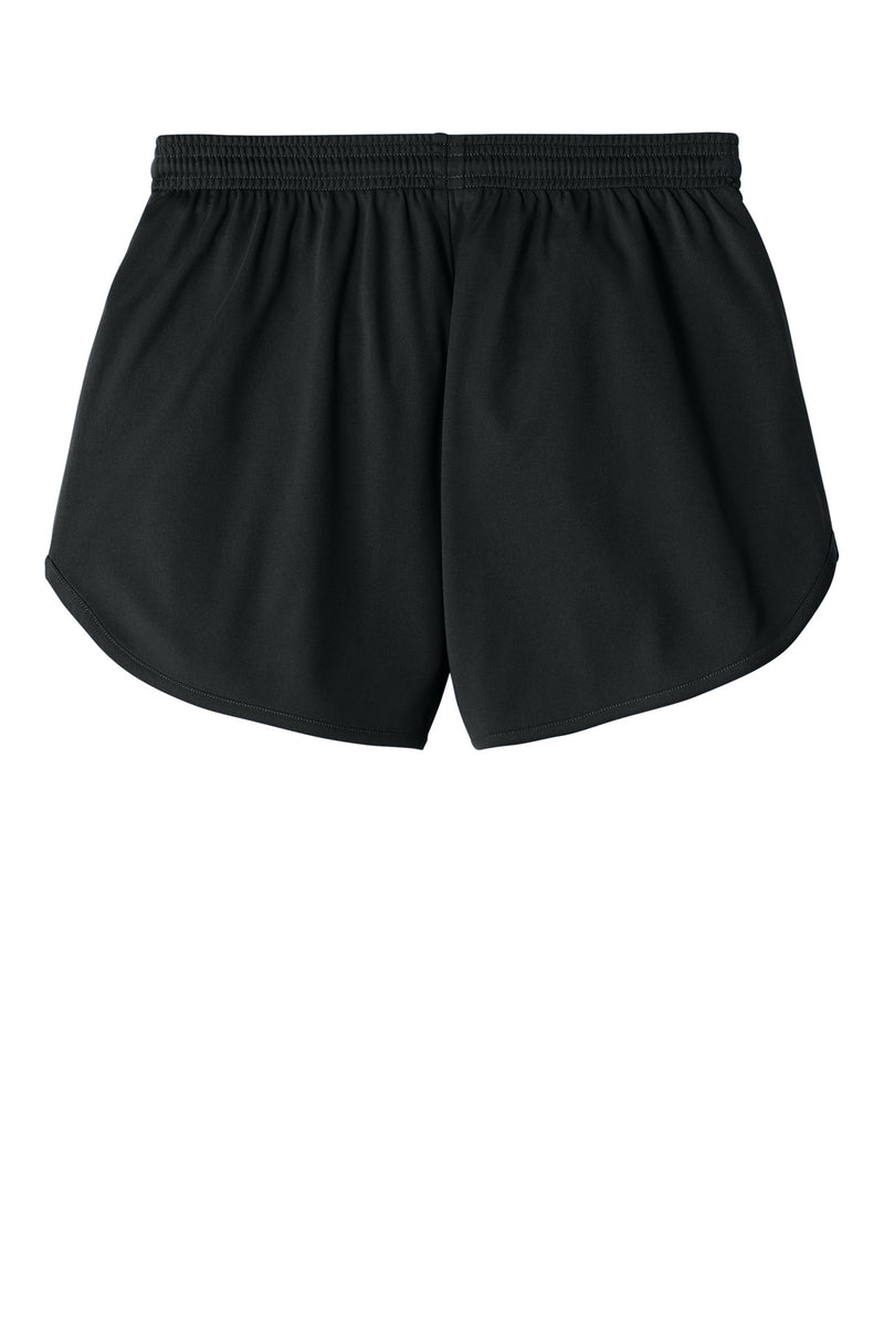 Sport-Tek Women's Club 3  Track Short - Black
