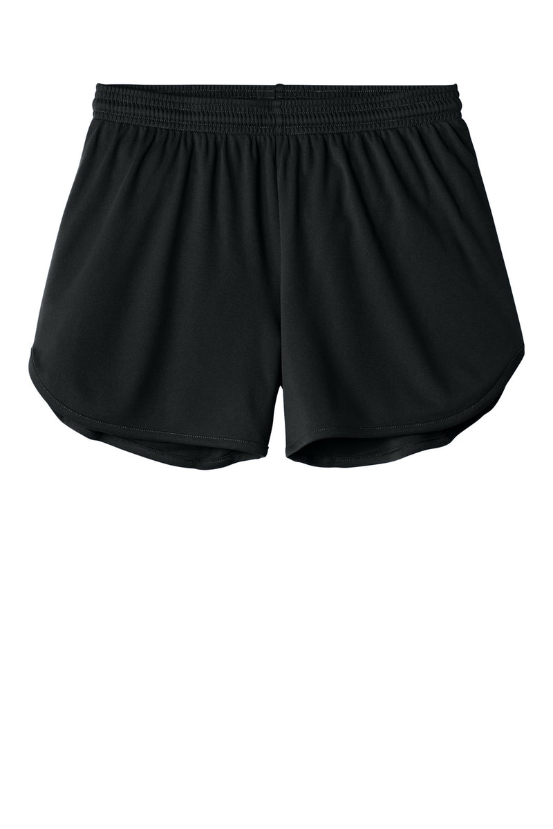 Sport-Tek Women's Club 3  Track Short - Black