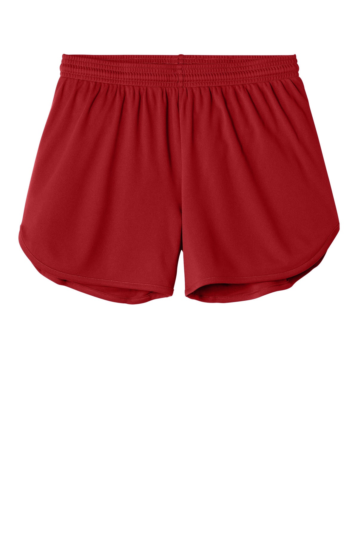 Sport-Tek Women's Club 3  Track Short - Deep Red