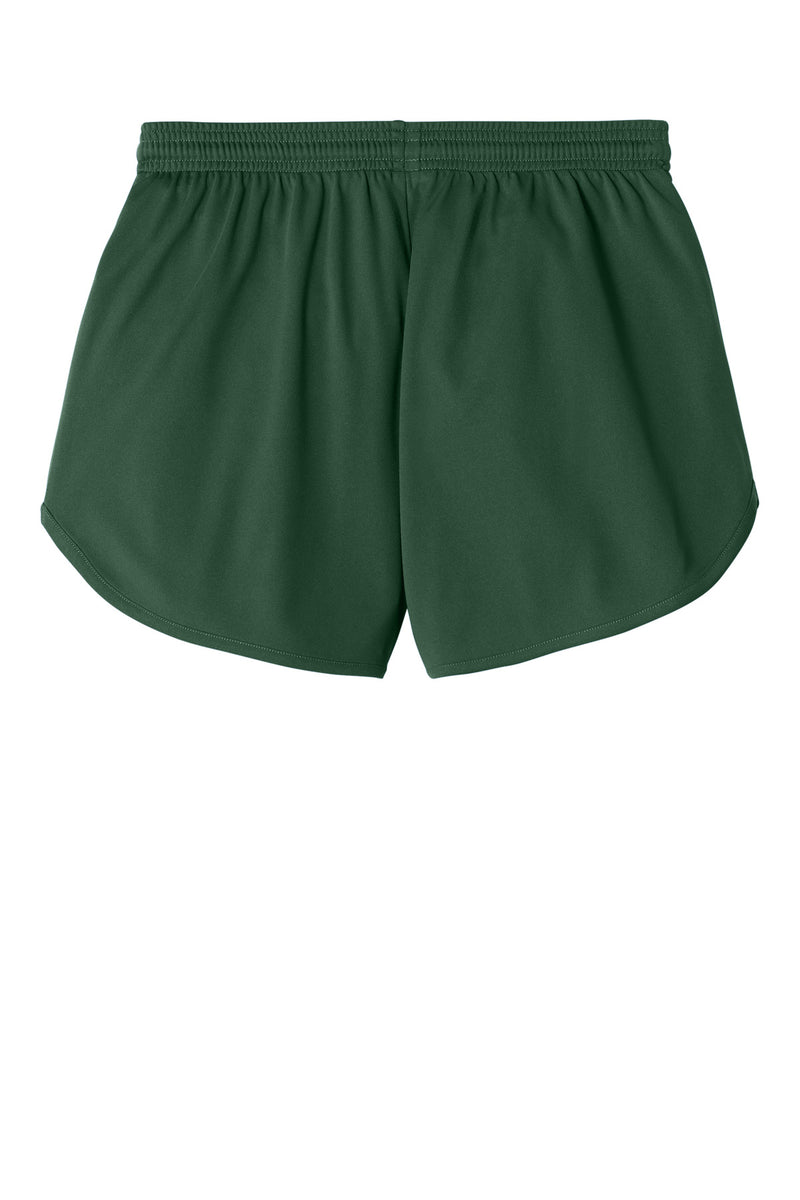 Sport-Tek Women's Club 3  Track Short - Forest Green