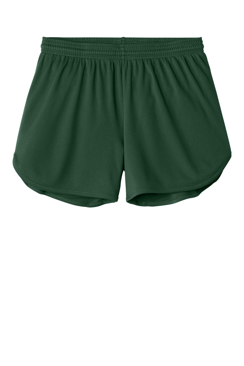 Sport-Tek Women's Club 3  Track Short - Forest Green