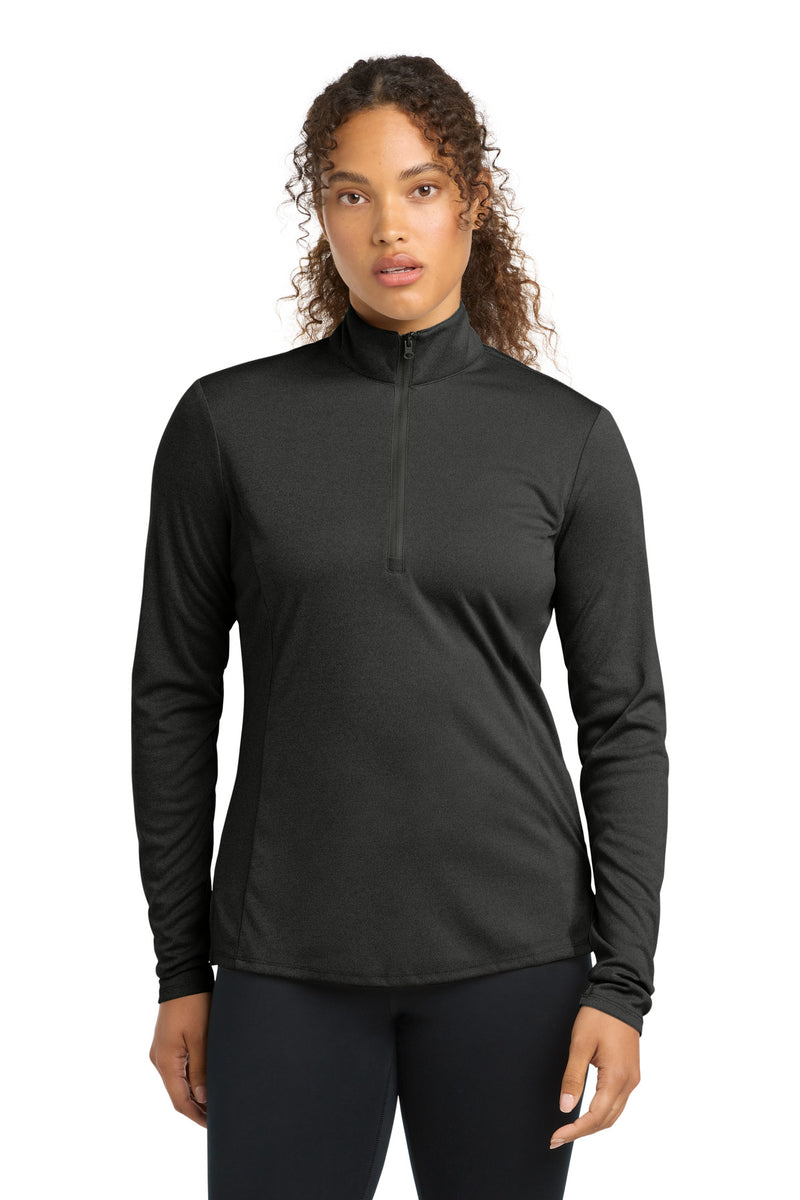 Sport-Tek  Women's Endeavor 1/2-Zip Pullover - Black Heather