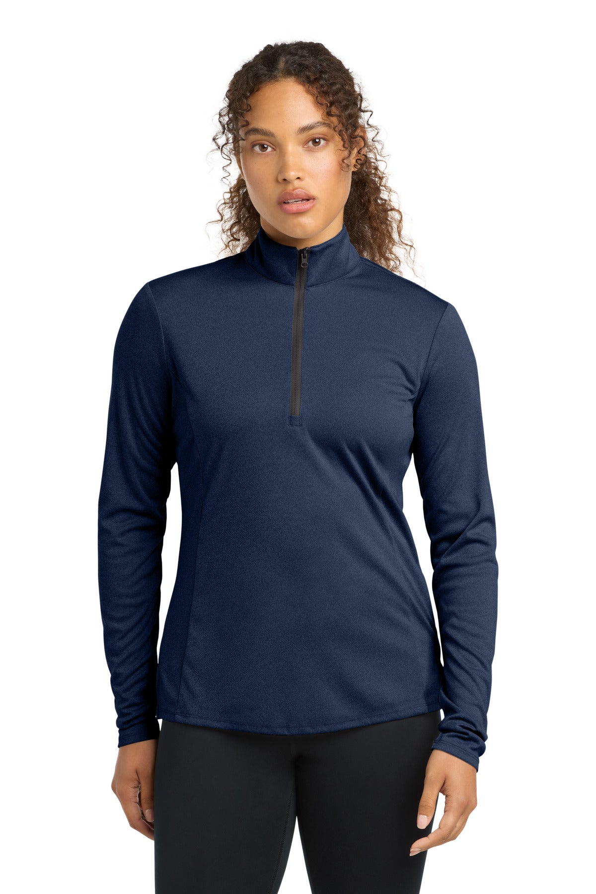Sport-Tek  Women's Endeavor 1/2-Zip Pullover - Dark Royal Heather