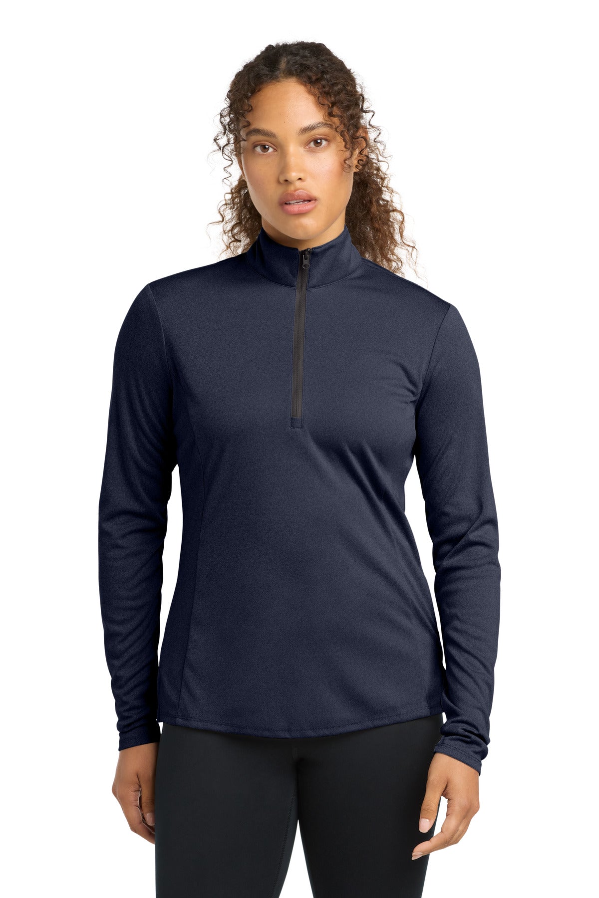 Sport-Tek  Women's Endeavor 1/2-Zip Pullover - Deep Navy Heather