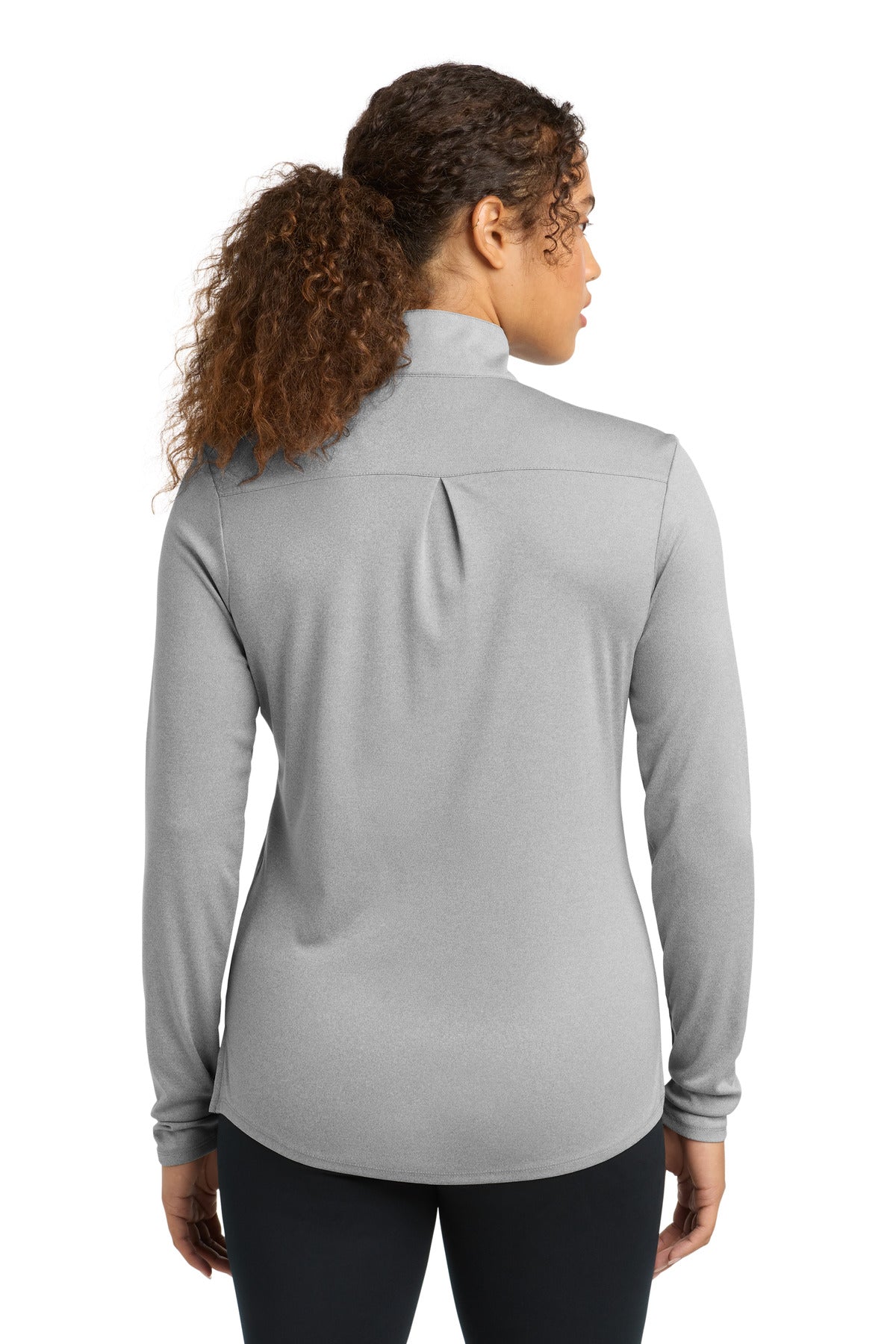 Sport-Tek  Women's Endeavor 1/2-Zip Pullover - Light Grey Heather