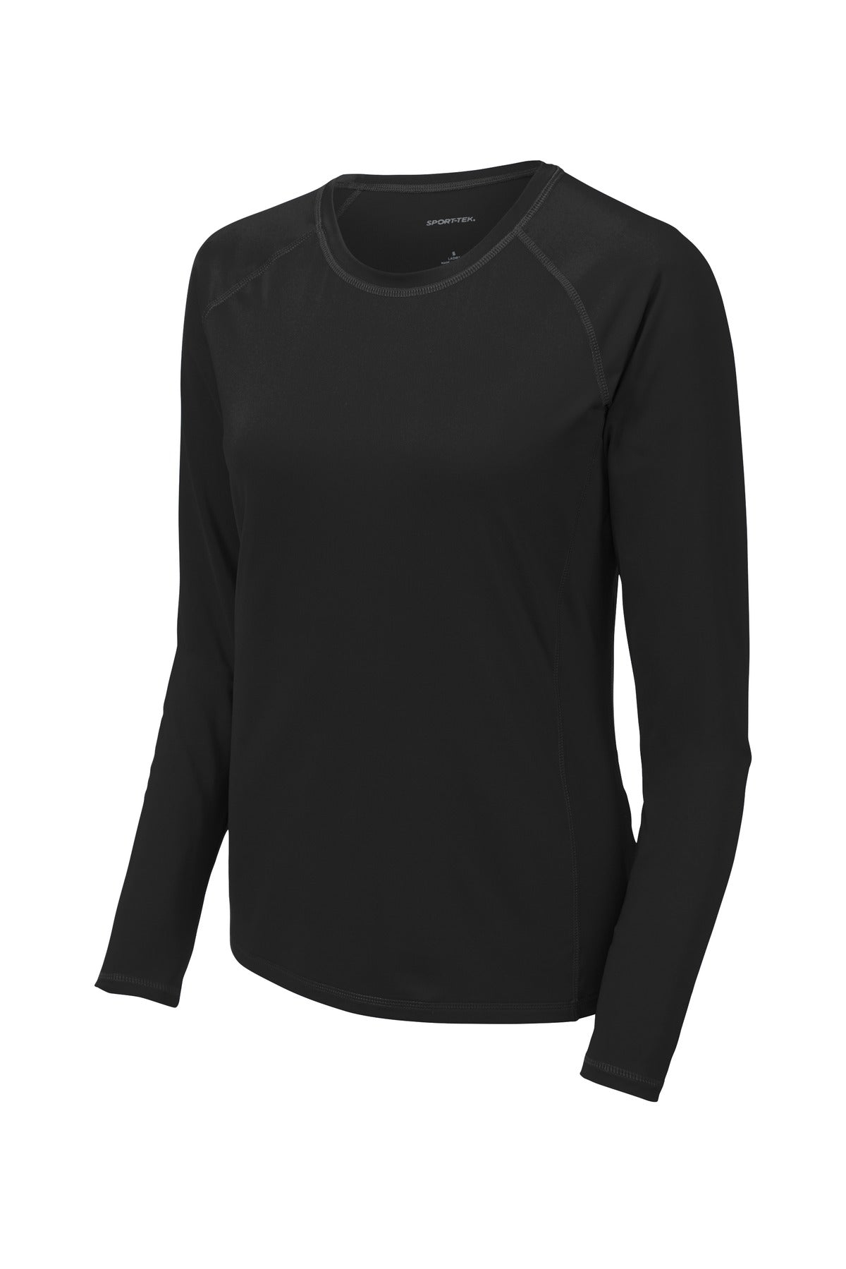 Sport-Tek  Women's Long Sleeve Rashguard Tee - Black