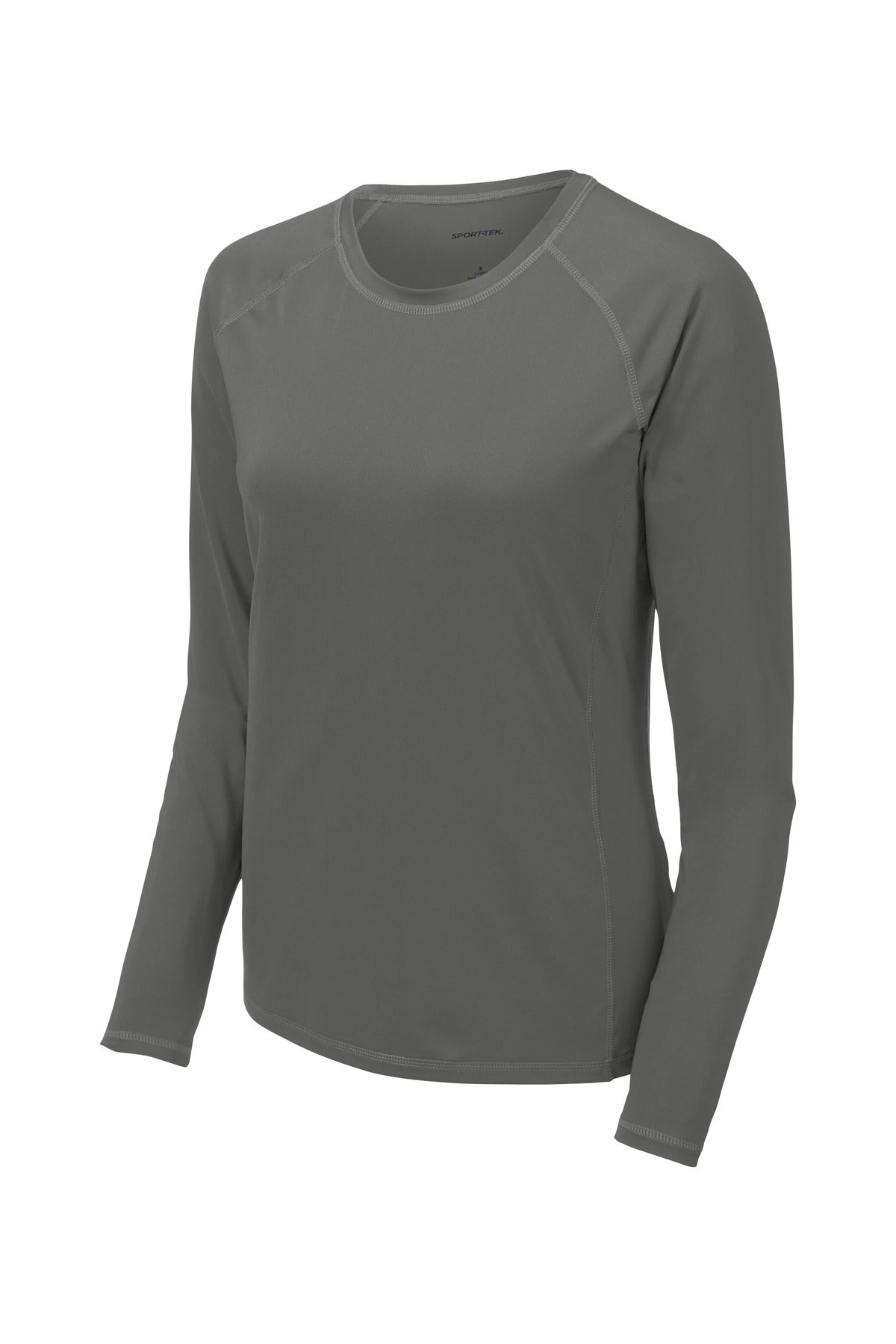 Sport-Tek  Women's Long Sleeve Rashguard Tee - Dark Smoke Grey
