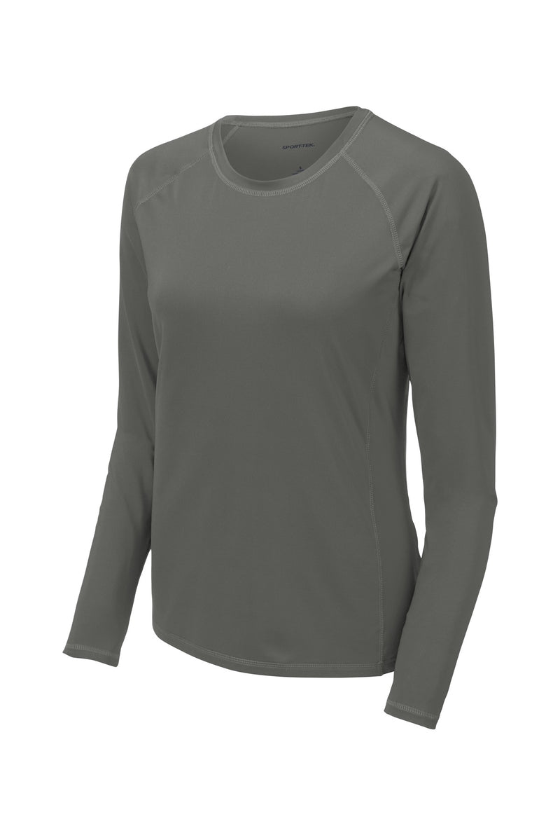 Sport-Tek  Women's Long Sleeve Rashguard Tee - Dark Smoke Grey
