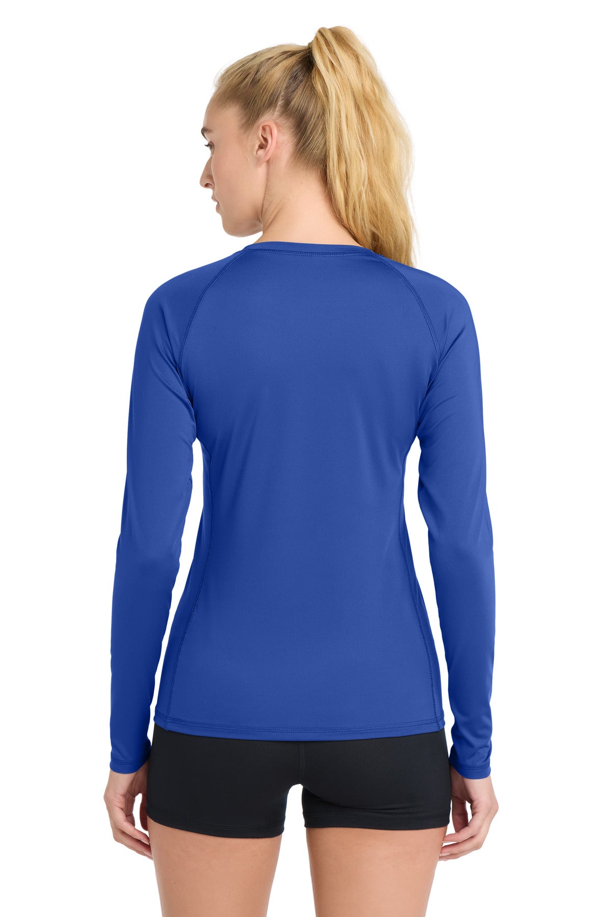 Sport-Tek  Women's Long Sleeve Rashguard Tee - True Royal