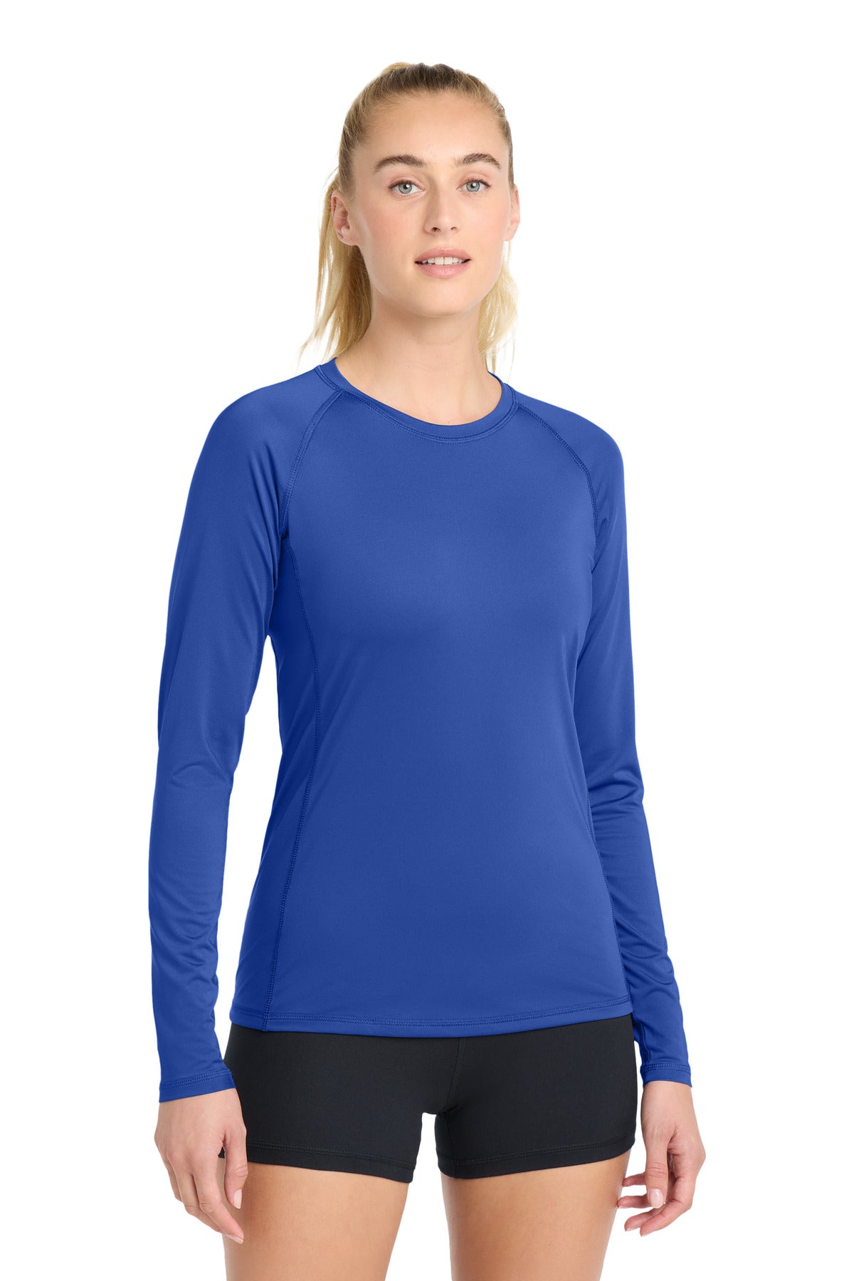 Sport-Tek  Women's Long Sleeve Rashguard Tee - True Royal