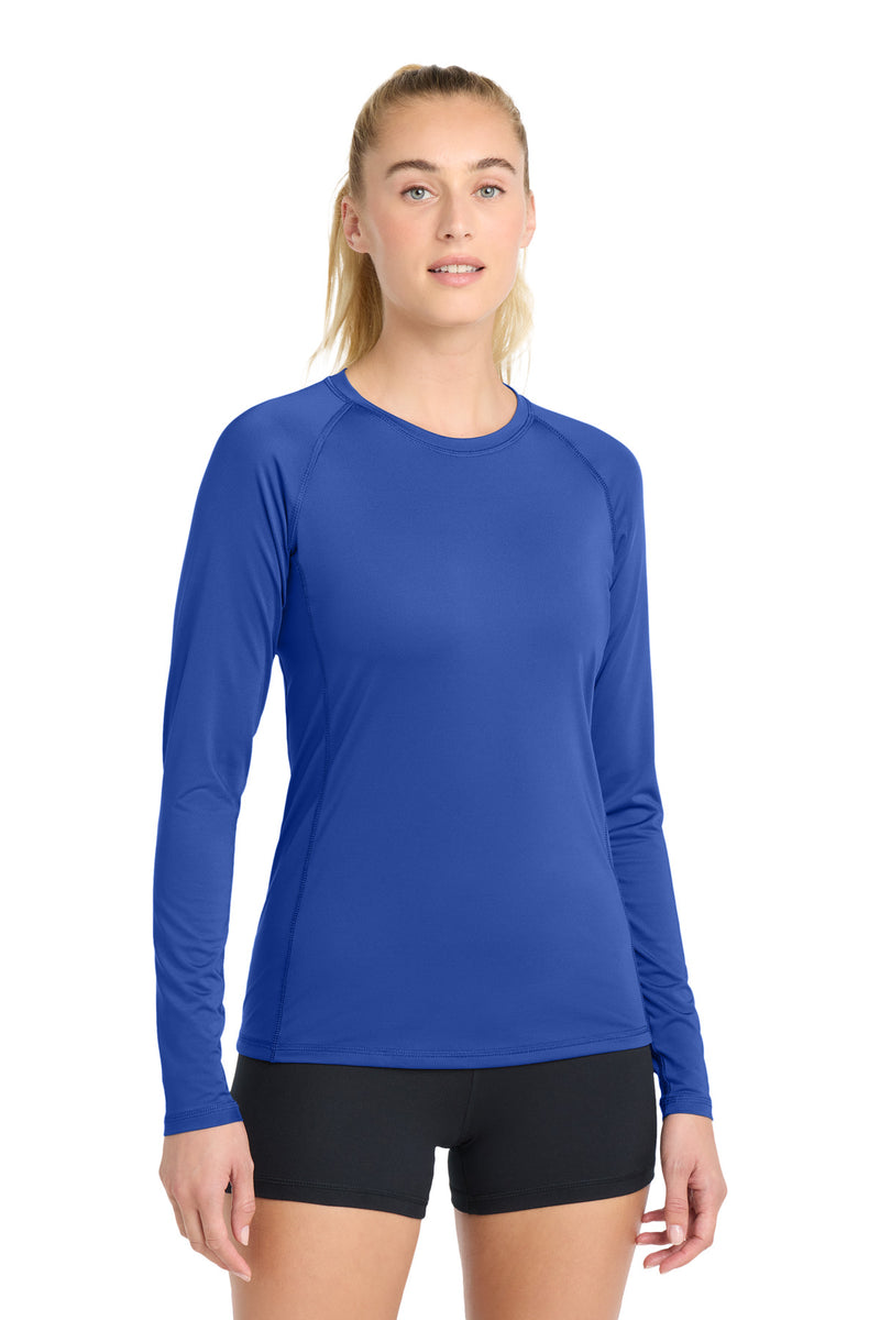 Sport-Tek  Women's Long Sleeve Rashguard Tee - True Royal