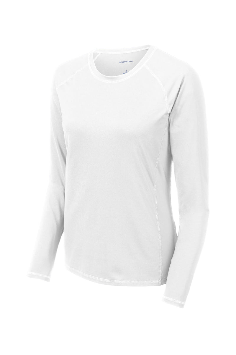 Sport-Tek  Women's Long Sleeve Rashguard Tee - White