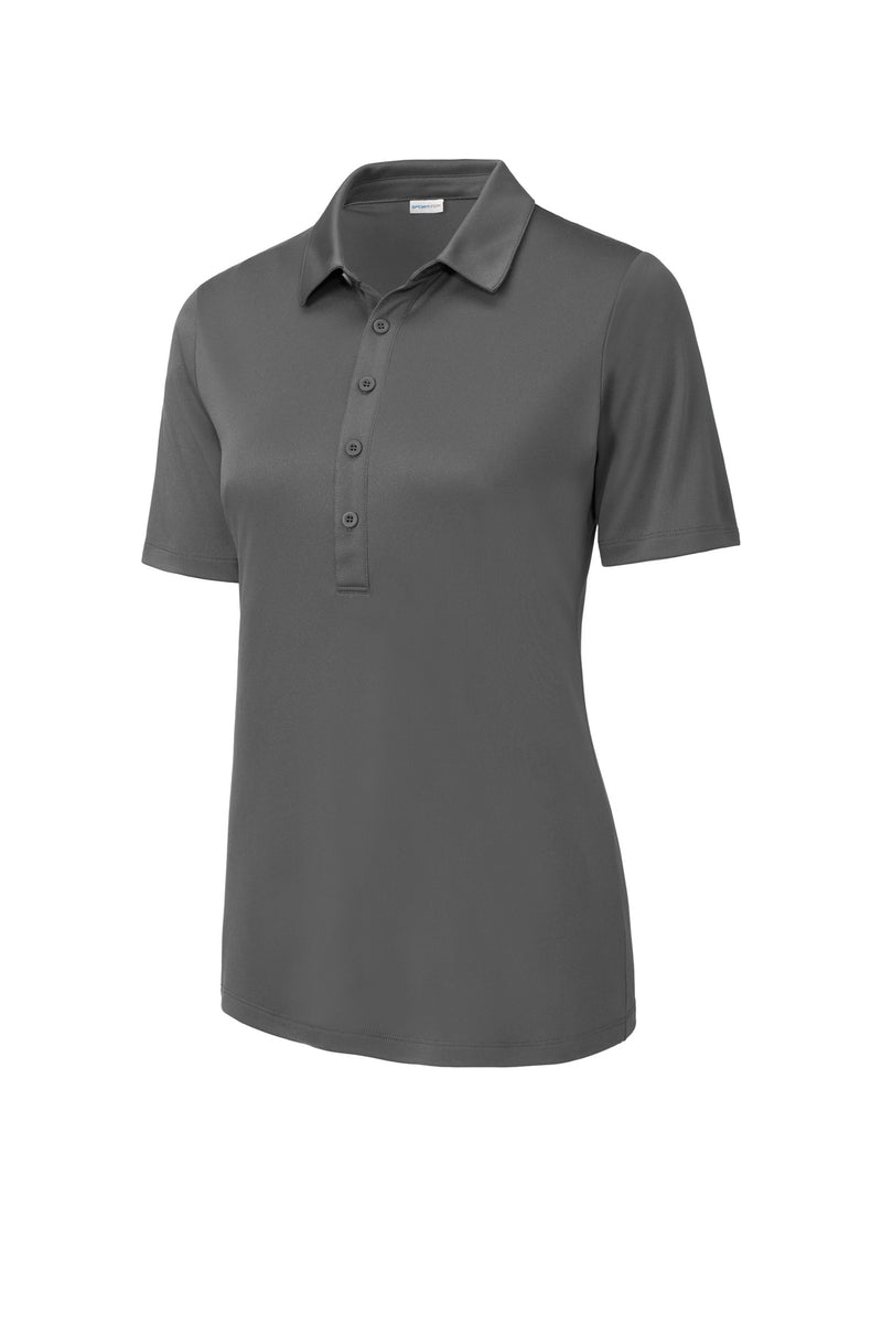 Sport-Tek Women's Posi-UV  Pro Polo - Dark Smoke Grey