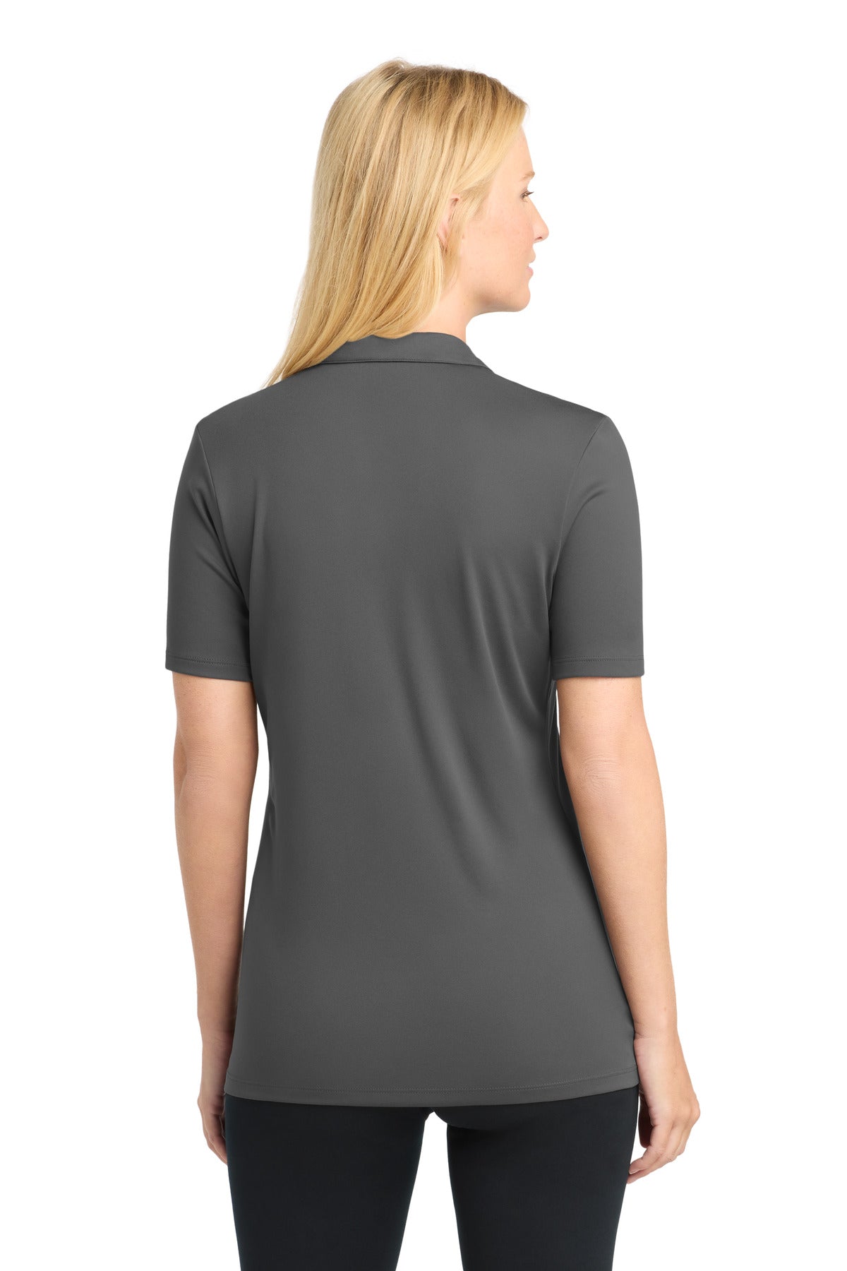 Sport-Tek Women's Posi-UV  Pro Polo - Dark Smoke Grey
